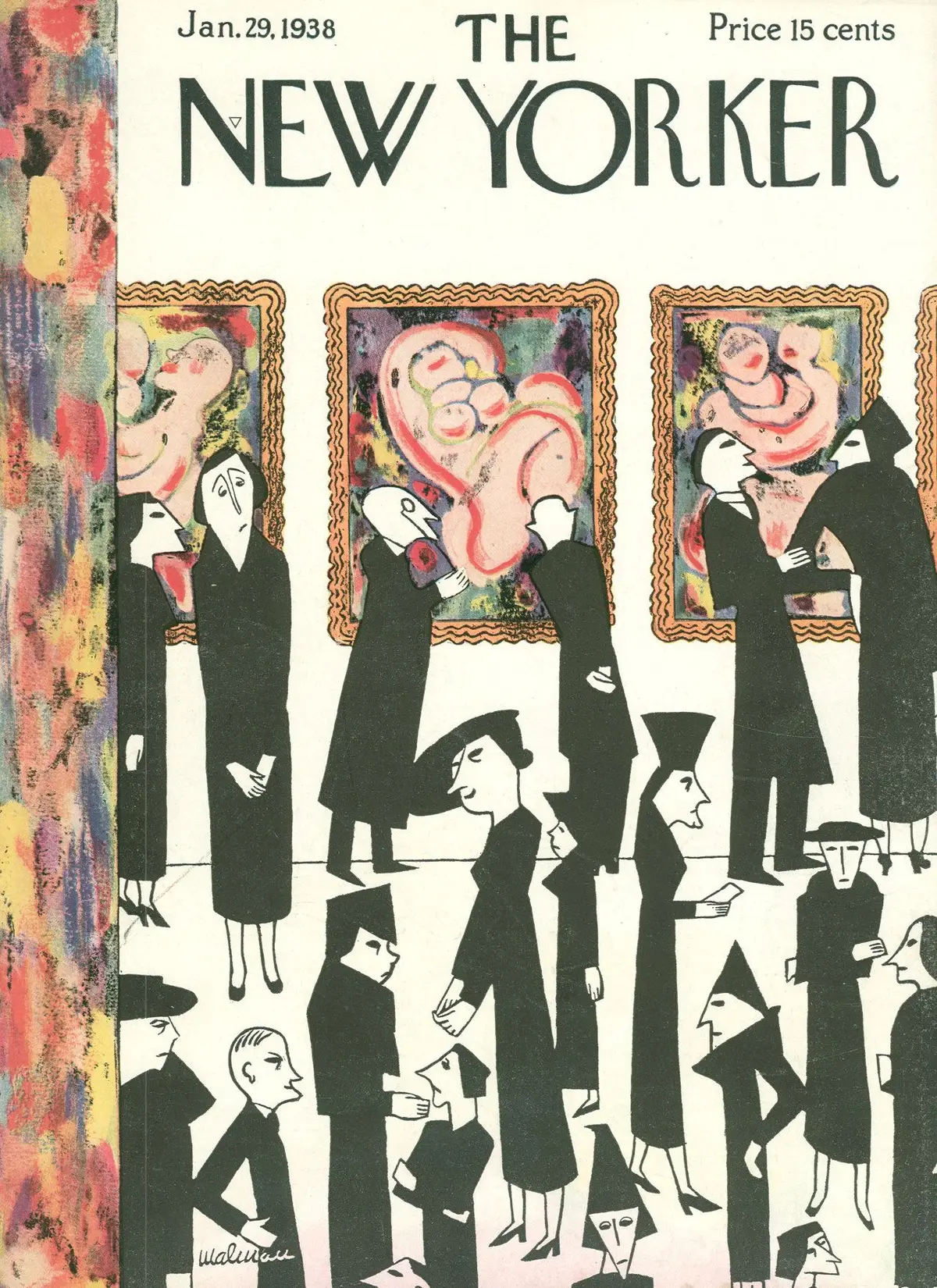 Обложка The New Yorker, 29 января 1938, художник Кристина Малман