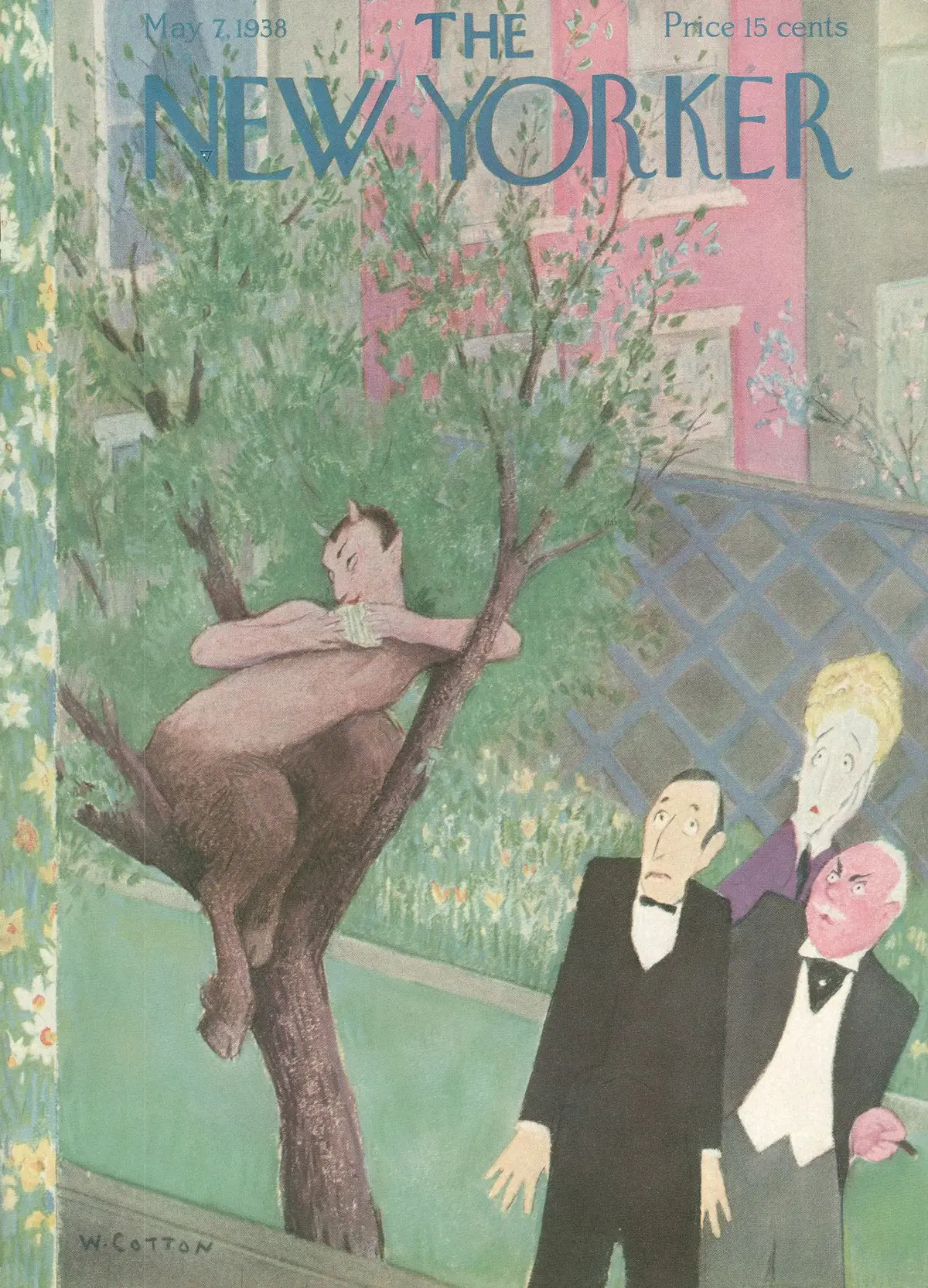 Обложка The New Yorker, 7 мая 1938, художник Уильям Коттон