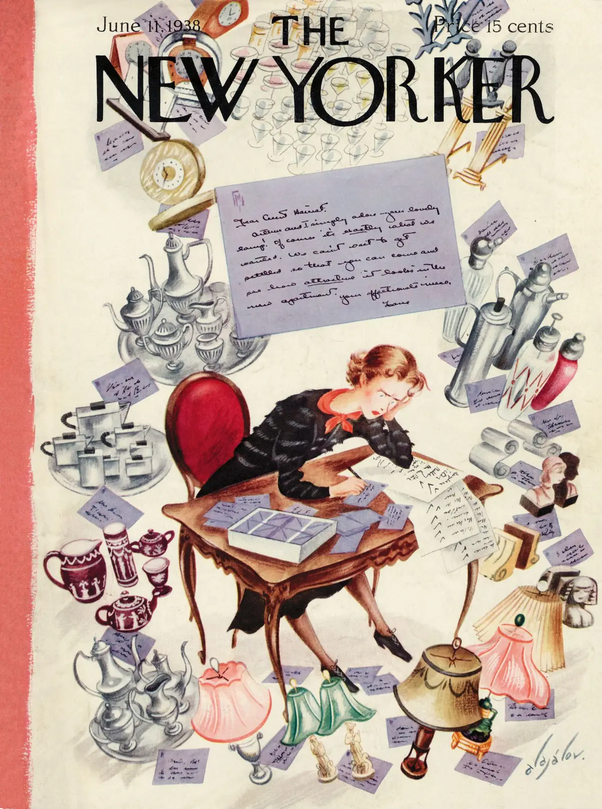 Обложка The New Yorker, 11 июня 1938, художник Константин Алажалов