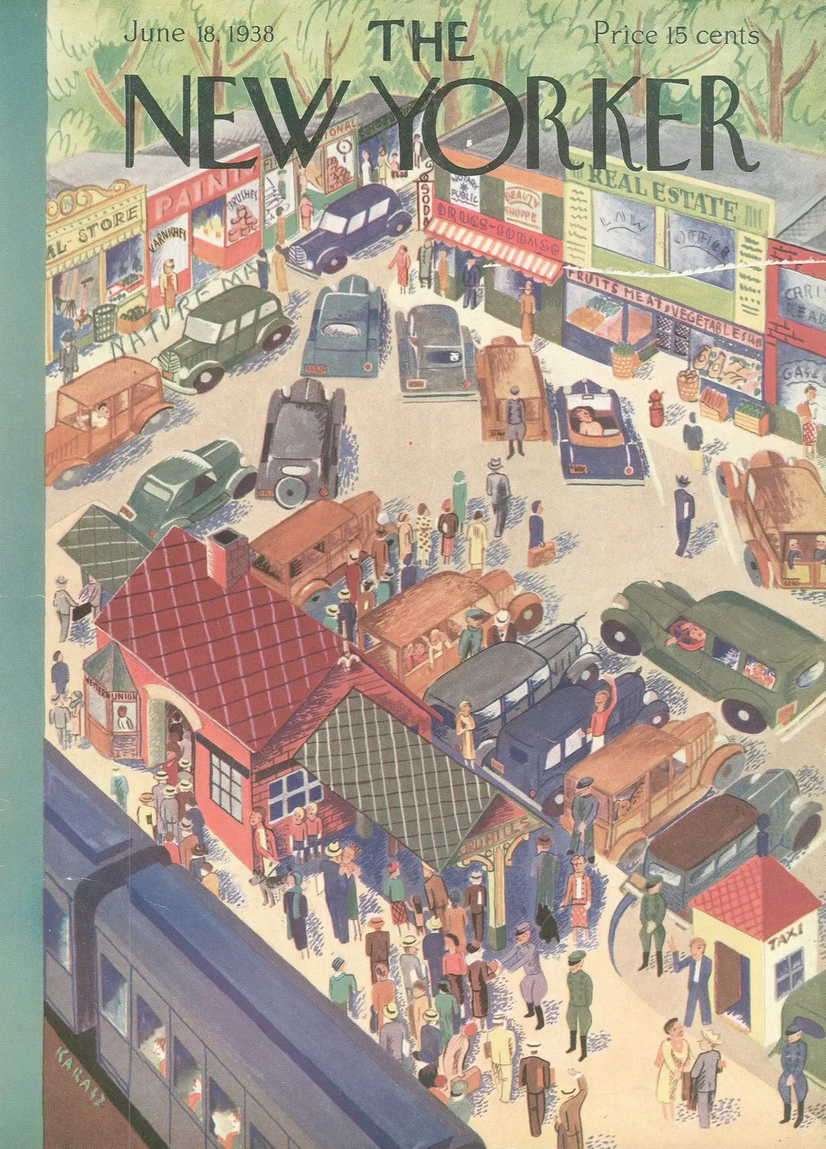 Обложка The New Yorker, 18 июня 1938, художник Илонка Карас