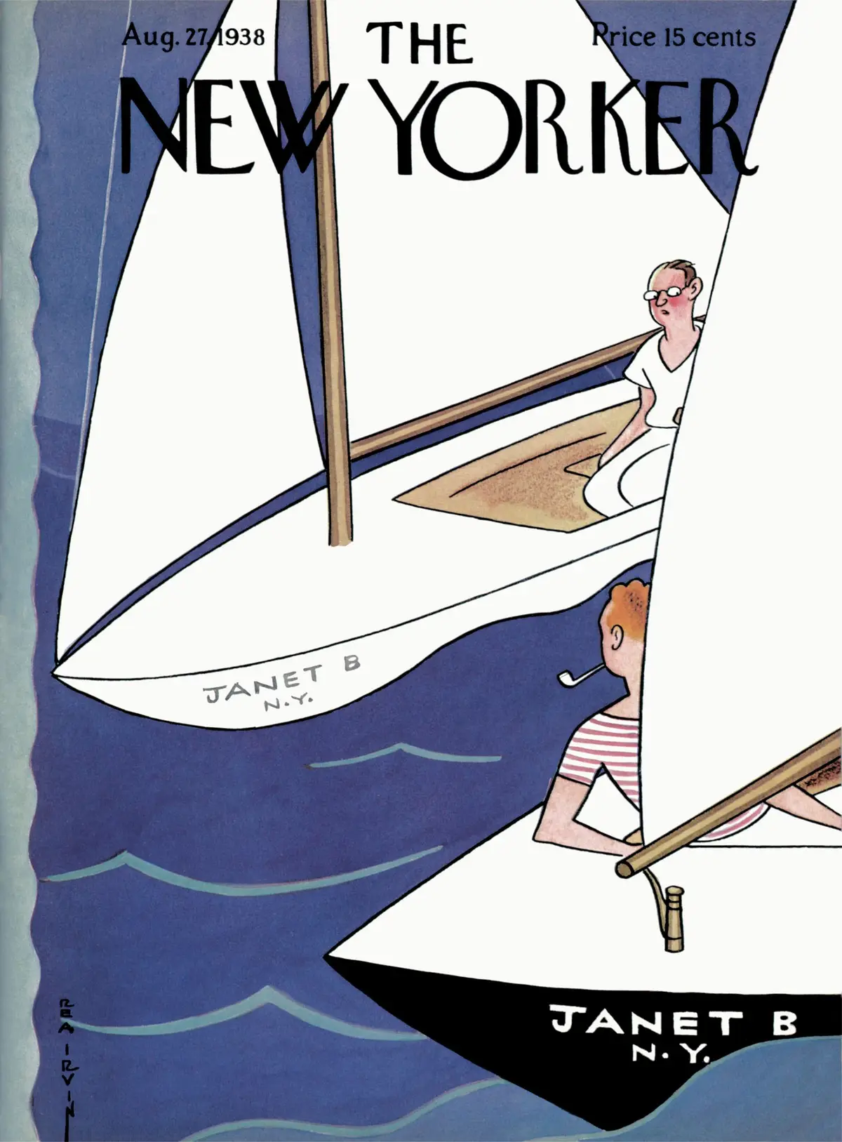 Обложка The New Yorker, 27 августа 1938, художник Реа Ирвин