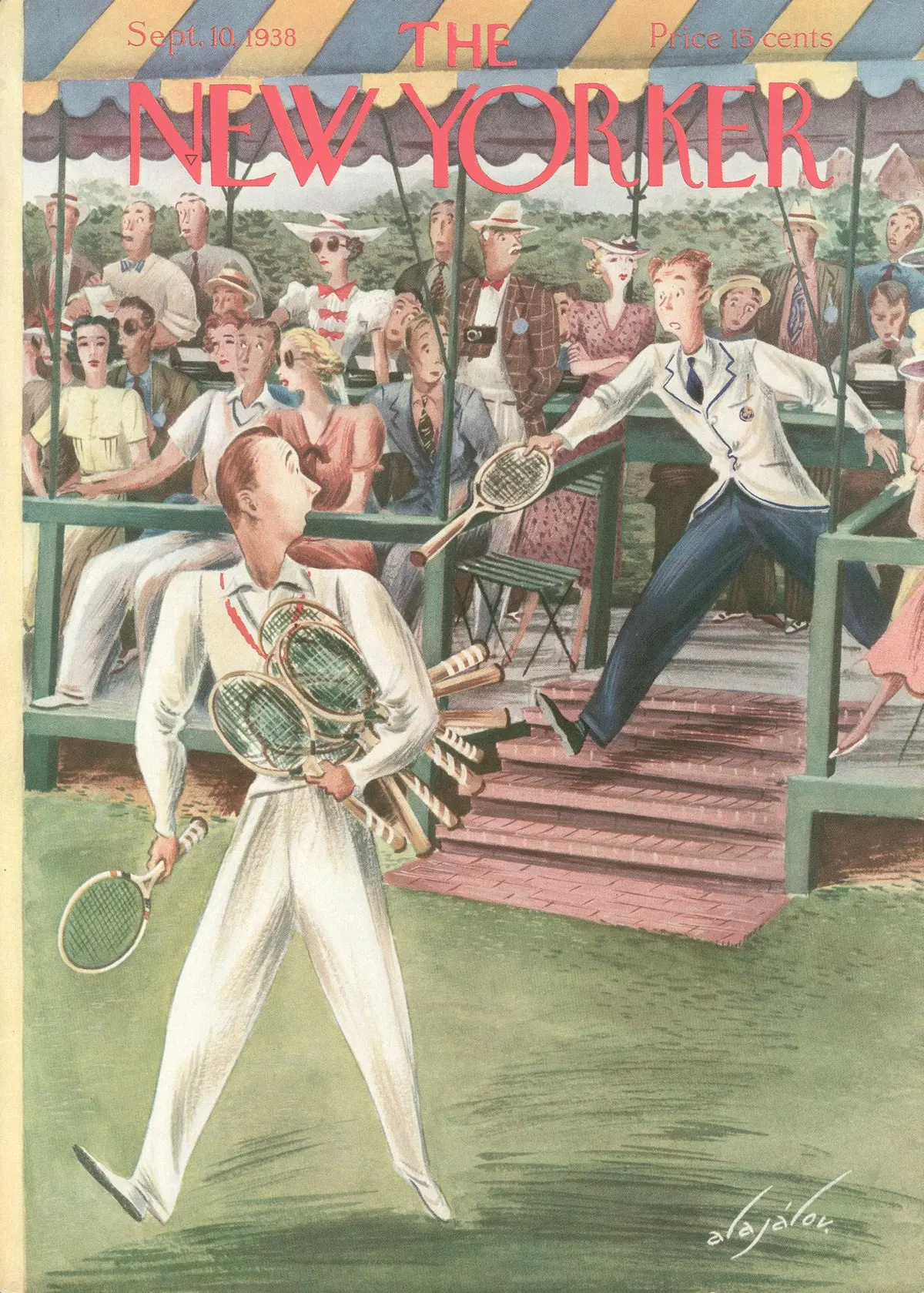 Обложка The New Yorker, 10 сентября 1938, художник Константин Алажалов