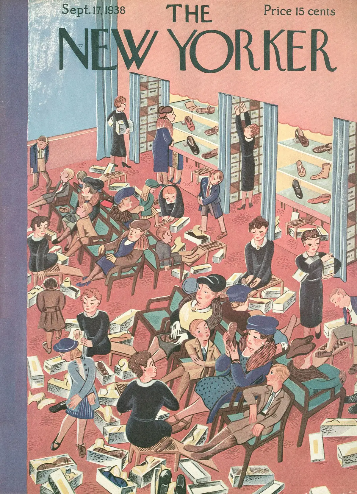 Обложка The New Yorker, 17 сентября 1938, художник Илонка Карас