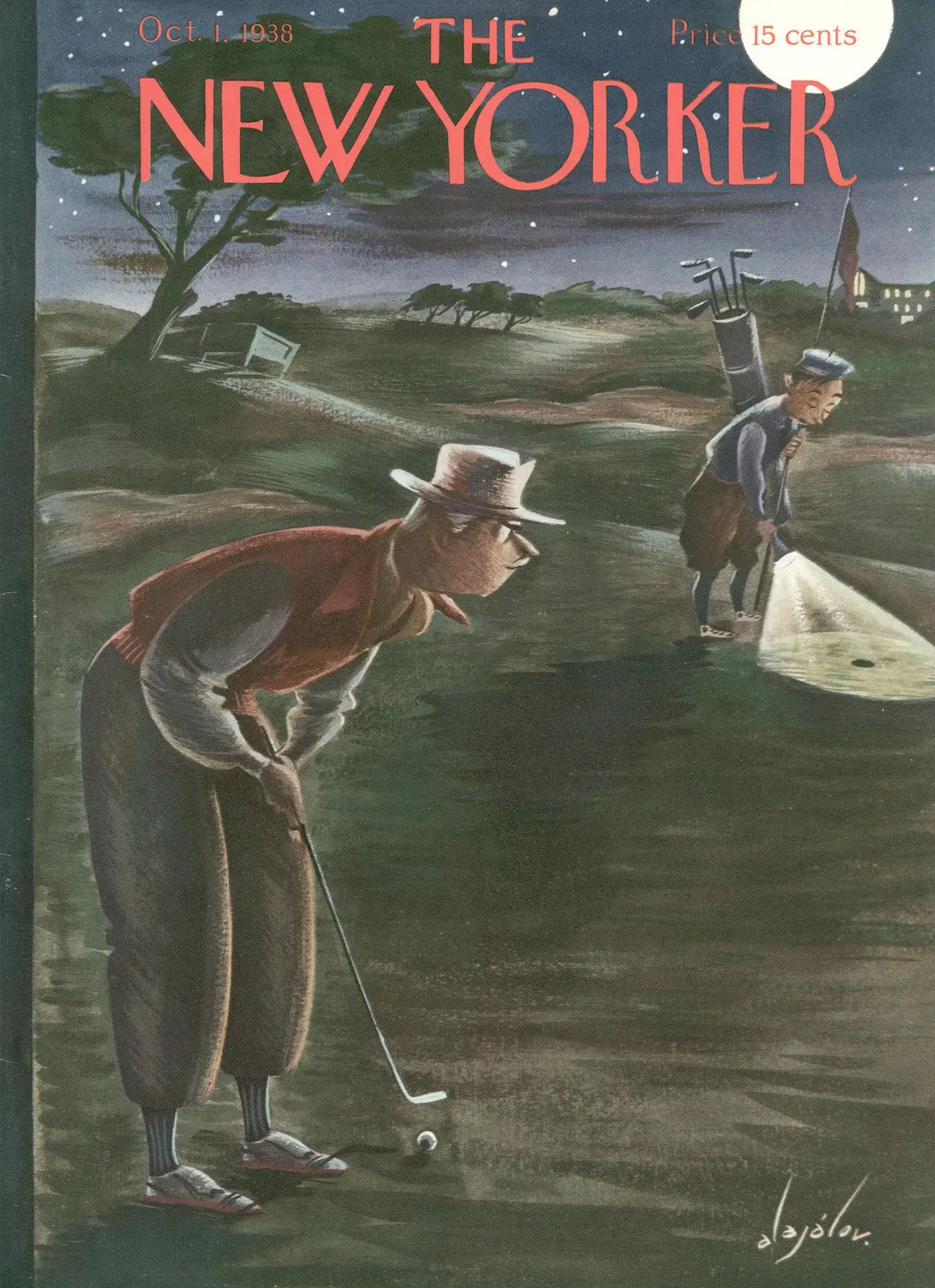 Обложка The New Yorker, 1 октября 1938, художник Константин Алажалов