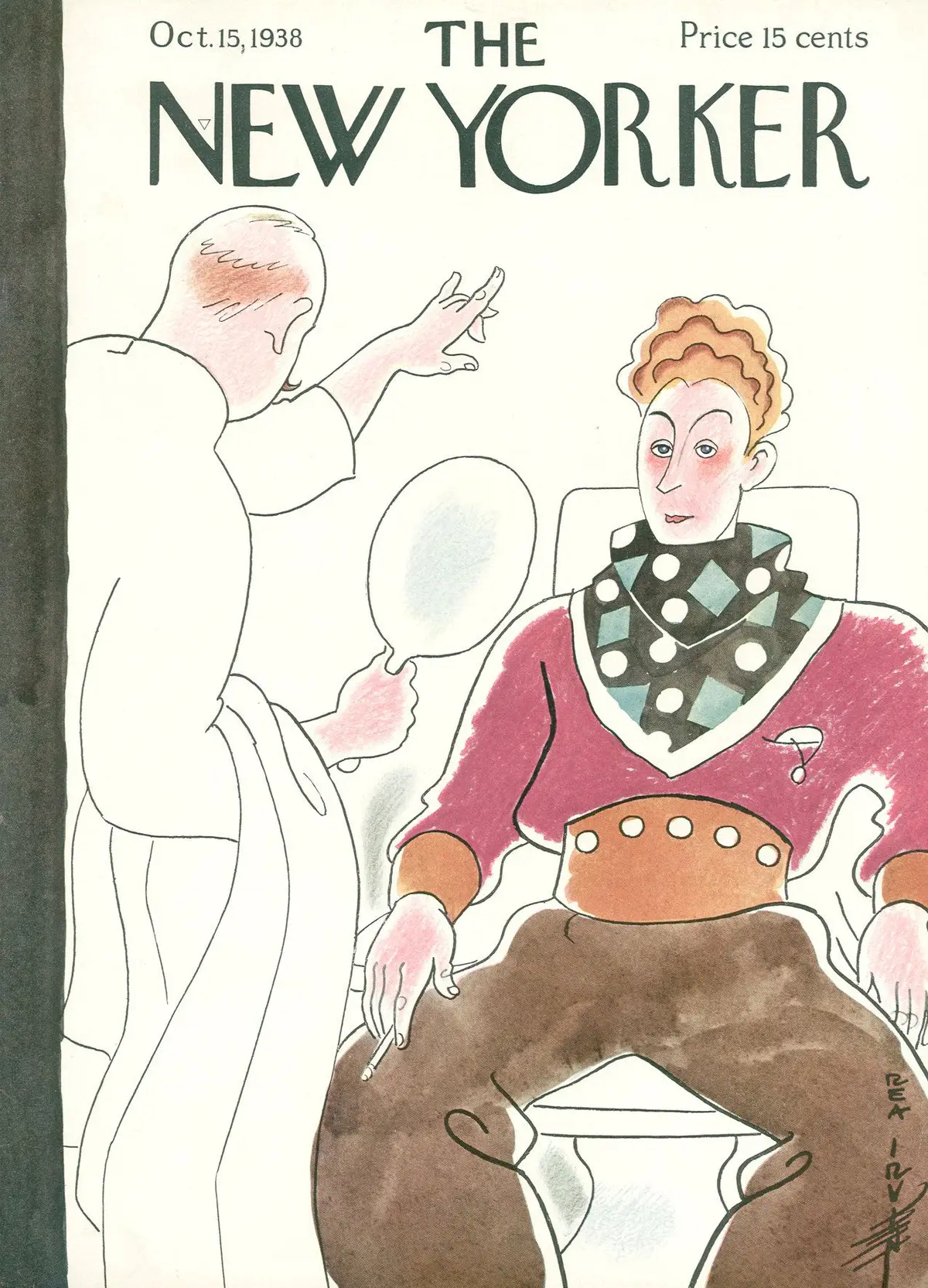 Обложка The New Yorker, 15 октября 1938, художник Реа Ирвин