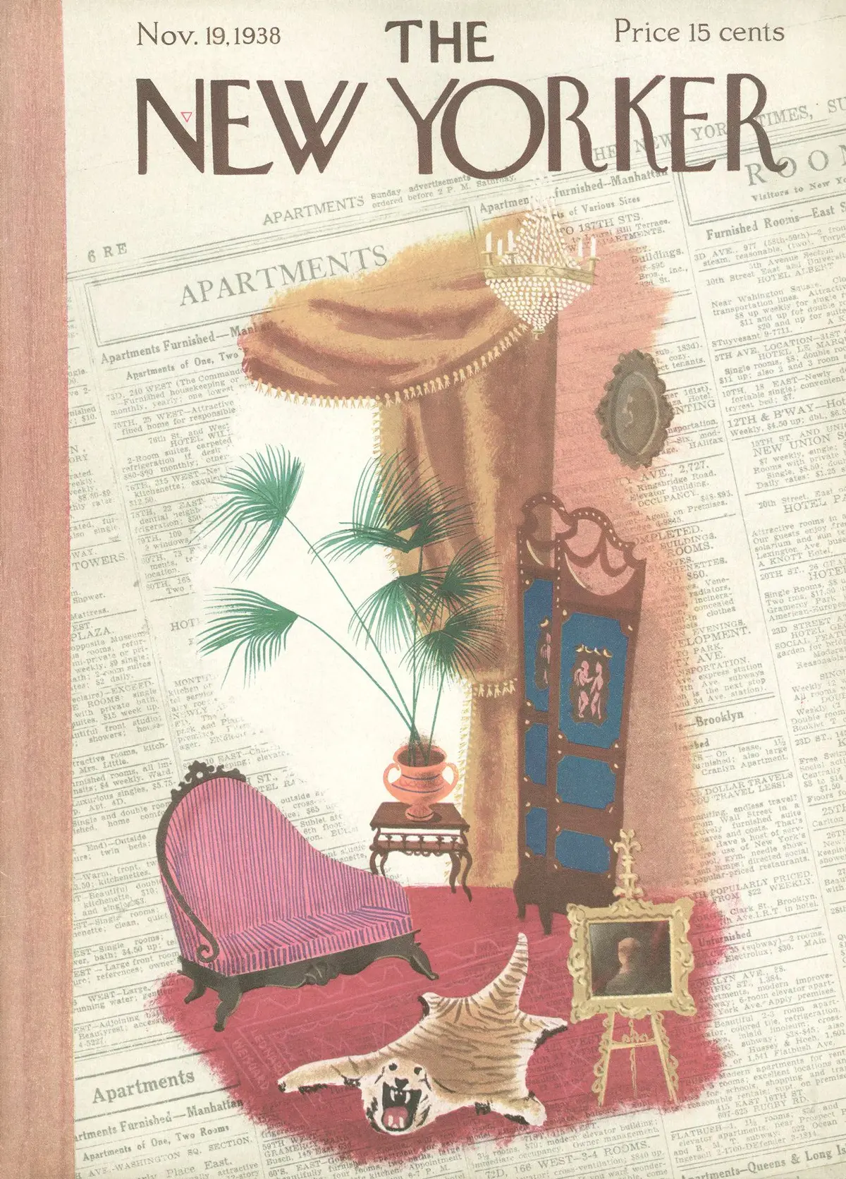 Обложка The New Yorker, 19 ноября 1938, художник Леонард Вайсгард