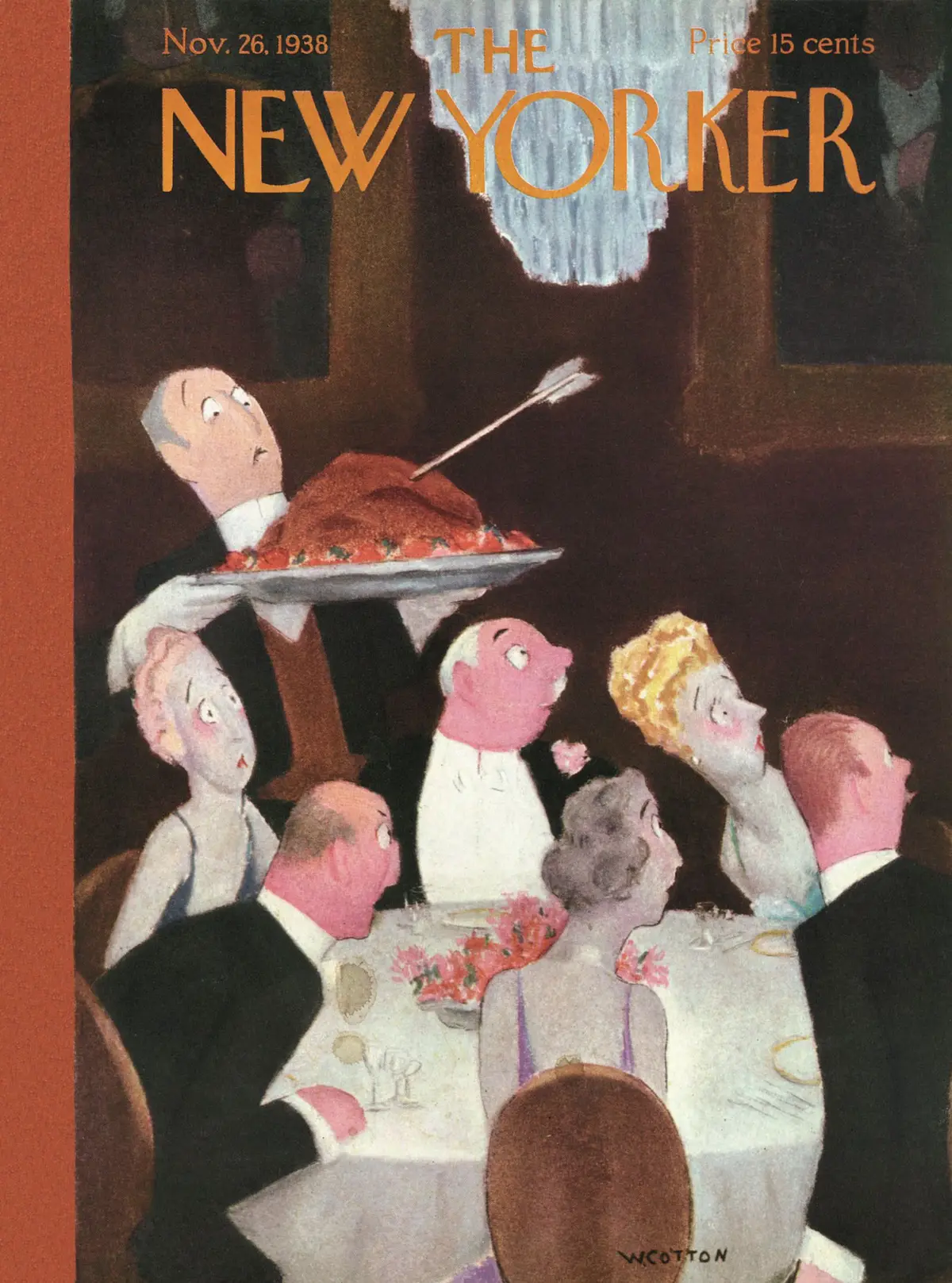 Обложка The New Yorker, 26 ноября 1938, художник Уильям Коттон