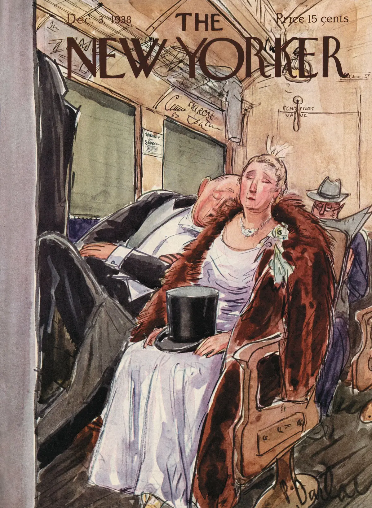 Обложка The New Yorker, 3 декабря 1938, художник Перри Барлоу