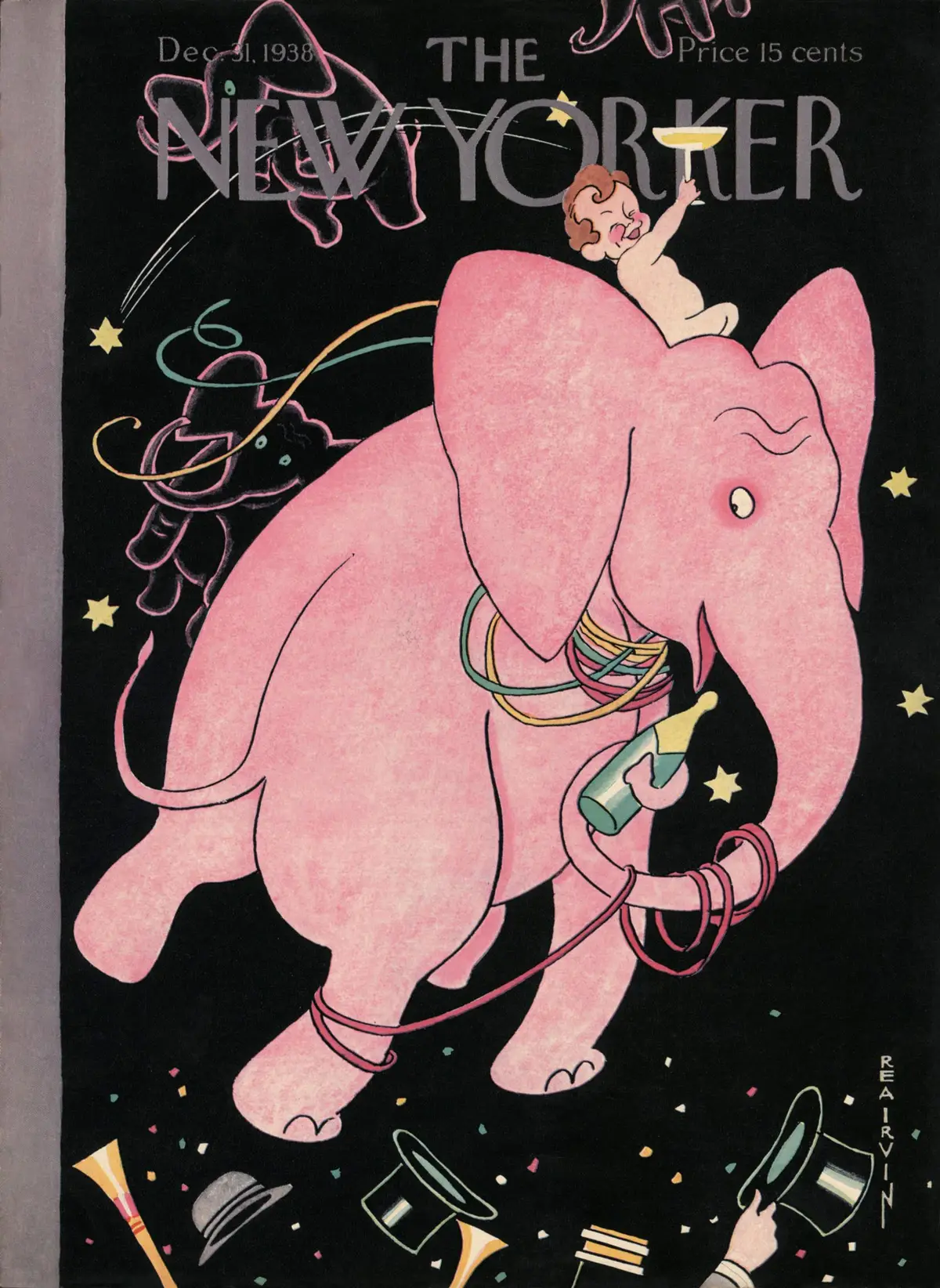 Обложка The New Yorker, 31 декабря 1938, художник Реа Ирвин