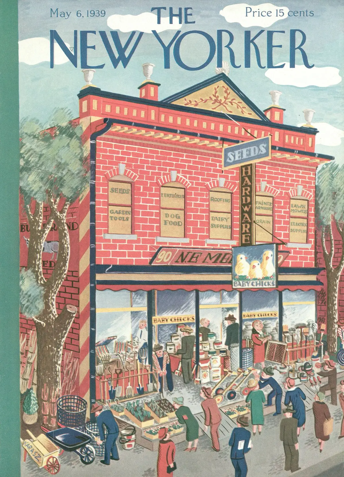 Обложка The New Yorker, 6 мая 1939, художник Илонка Карас
