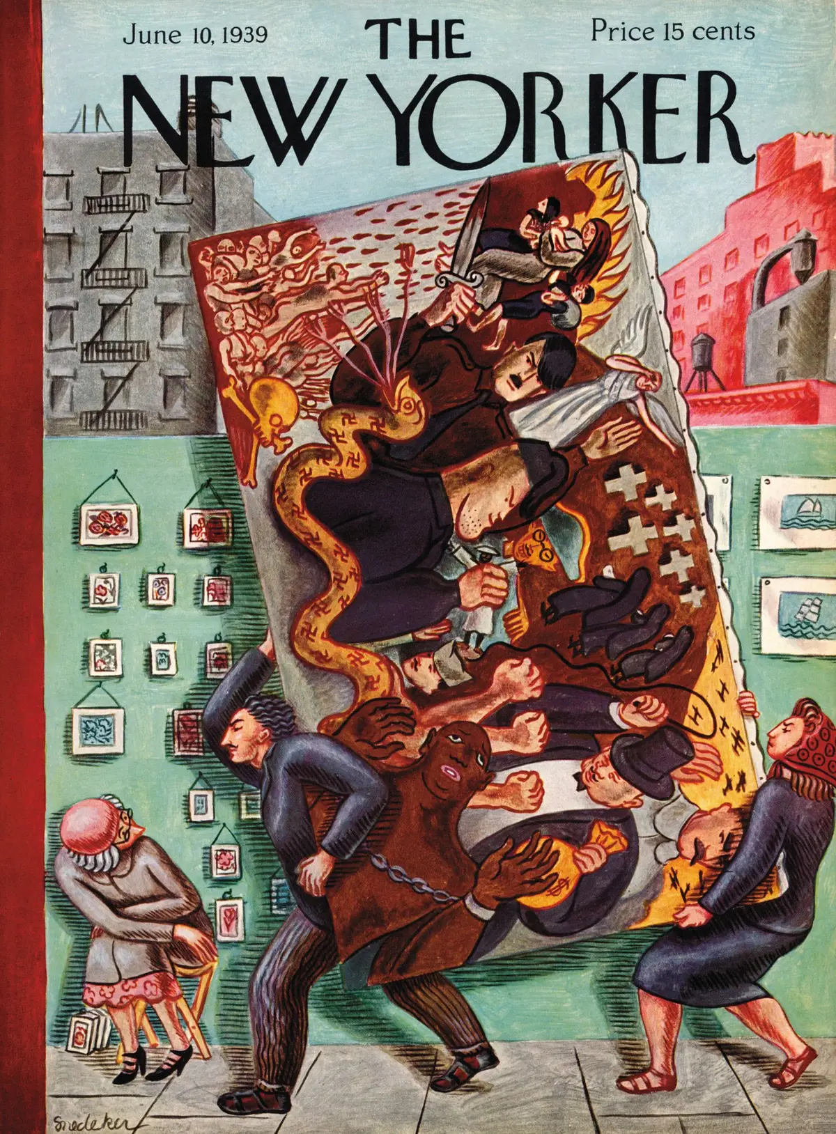 Обложка The New Yorker, 10 июня 1939, художник Вирджиния Снедекер