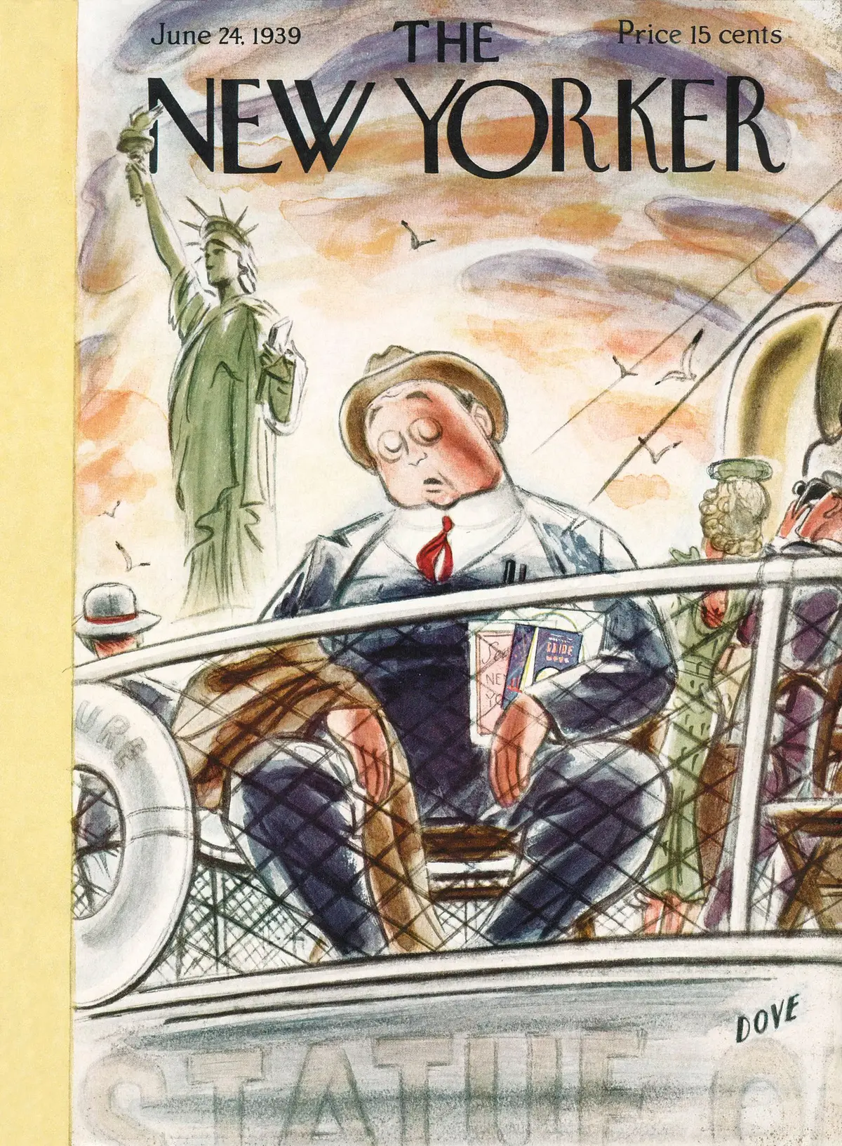 Обложка The New Yorker, 24 июня 1939, художник Леонард Дав