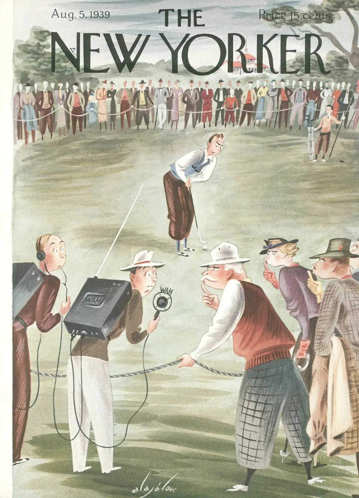 Обложка The New Yorker, 5 августа 1939, художник Константин Алажалов