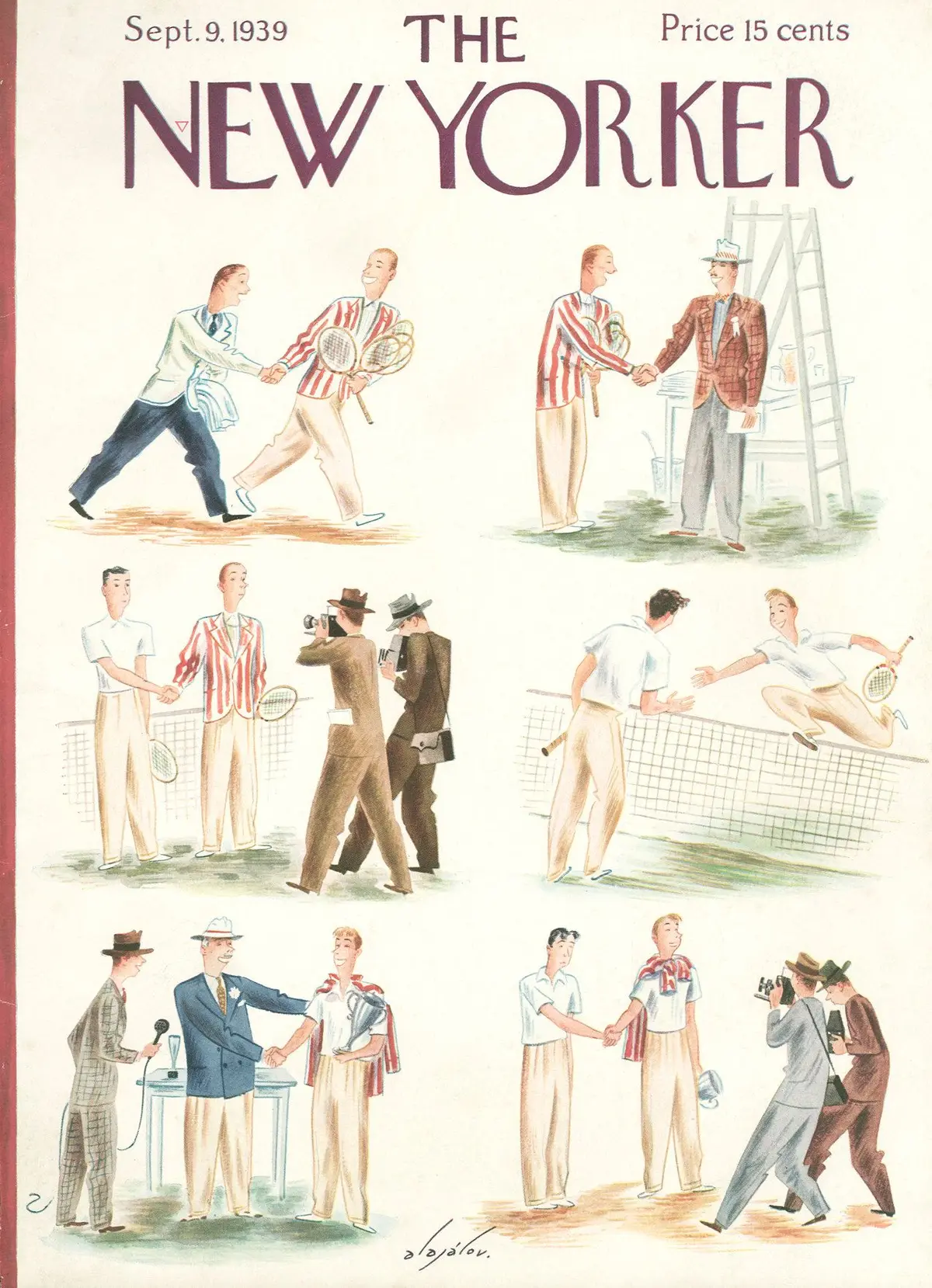 Обложка The New Yorker, 9 сентября 1939, художник Константин Алажалов
