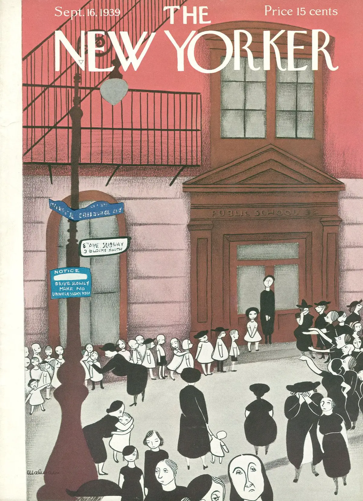 Обложка The New Yorker, 16 сентября 1939, художник Кристина Малман