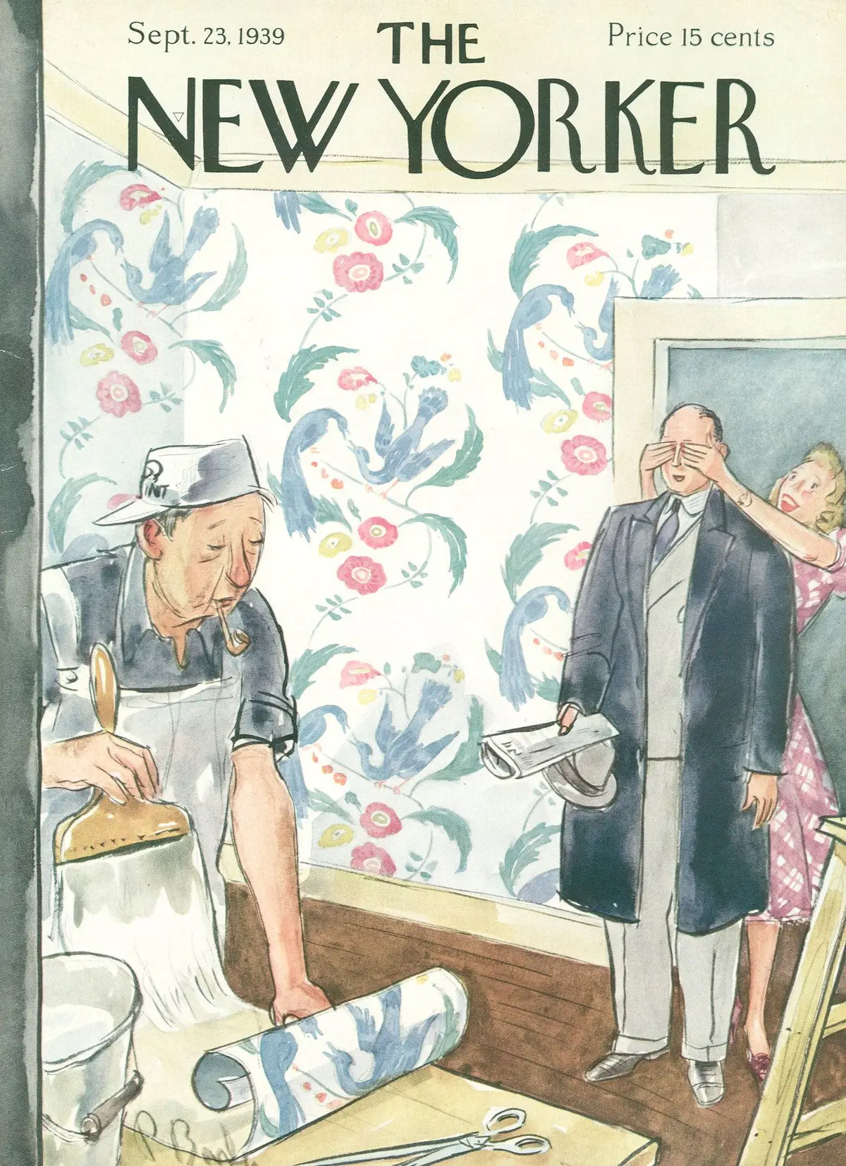 Обложка The New Yorker, 23 сентября 1939, художник Перри Барлоу