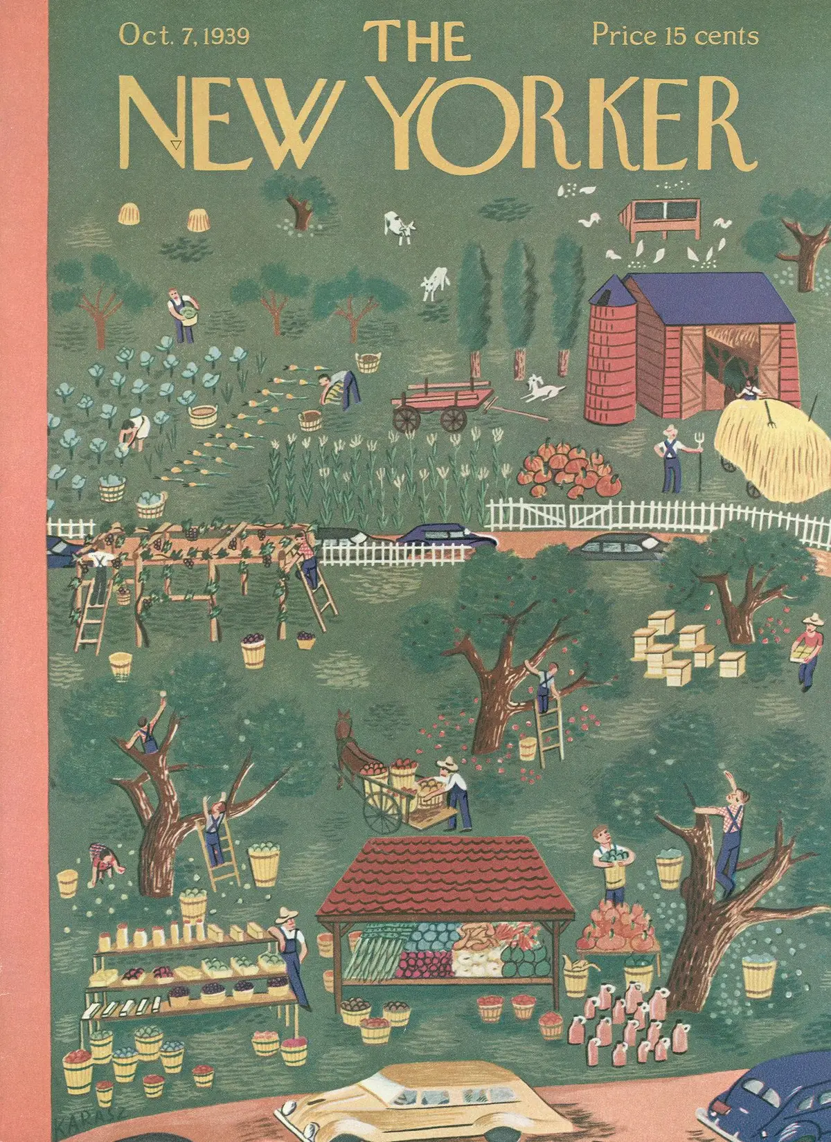 Обложка The New Yorker, 7 октября 1939, художник Илонка Карас