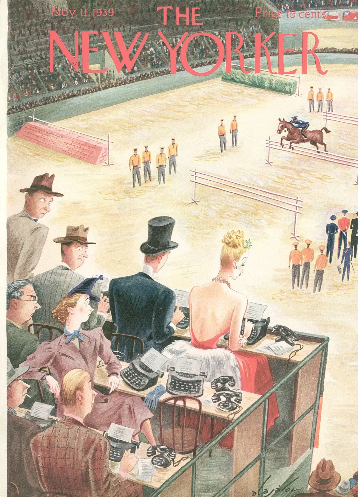 Обложка The New Yorker, 11 ноября 1939, художник Константин Алажалов