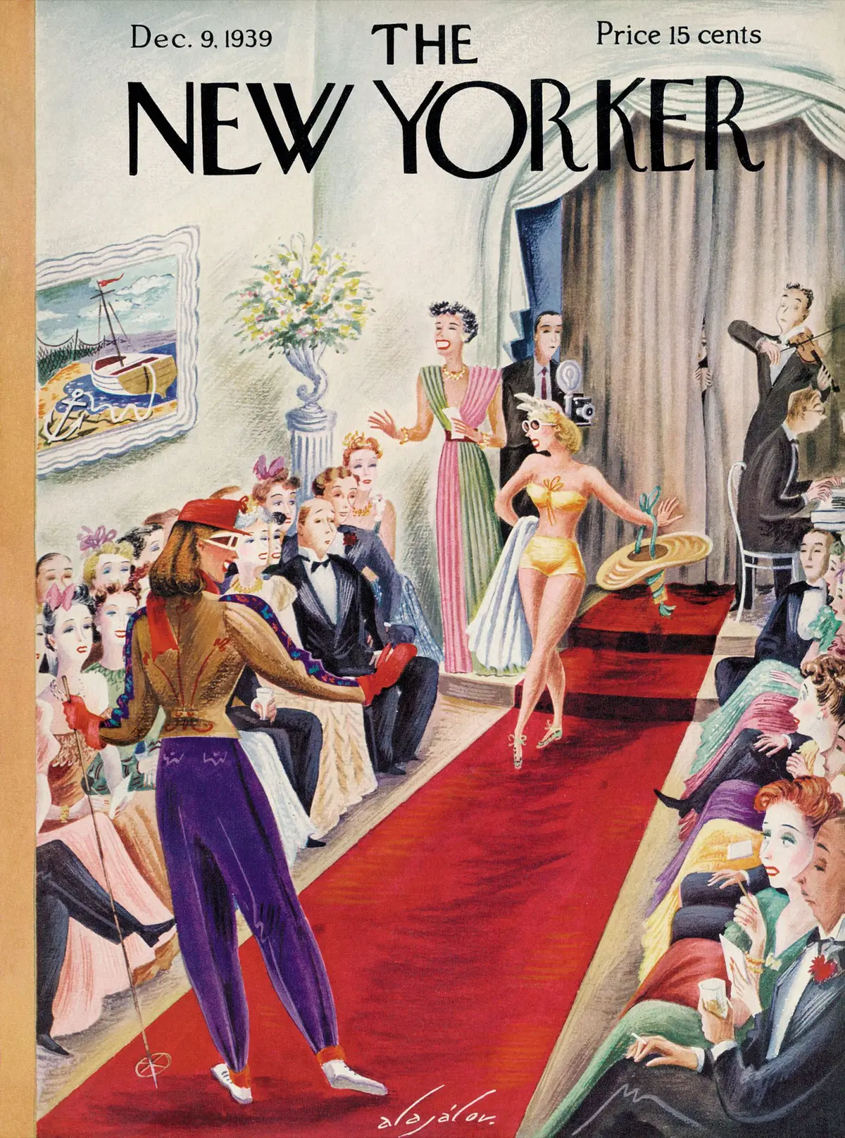 Обложка The New Yorker, 9 декабря 1939, художник Константин Алажалов