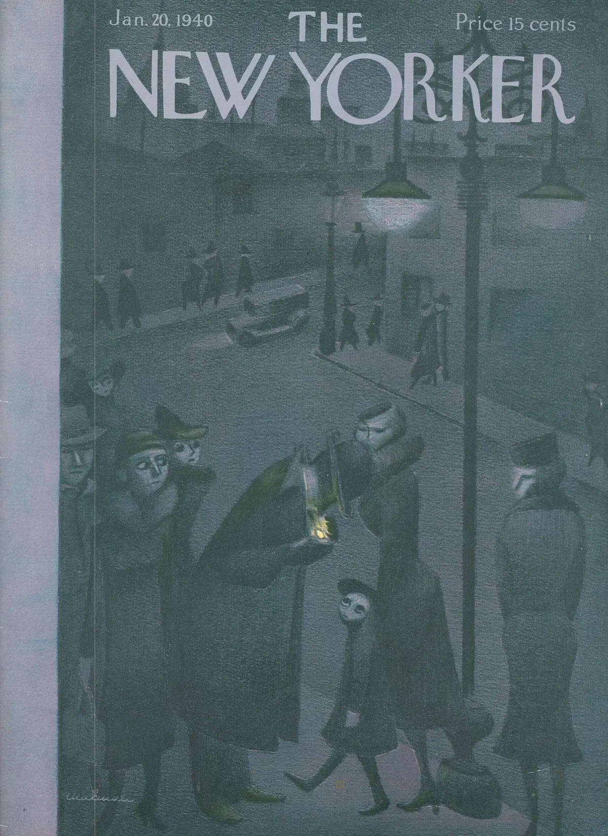 Обложка The New Yorker, 20 января 1940, художник Кристина Малман
