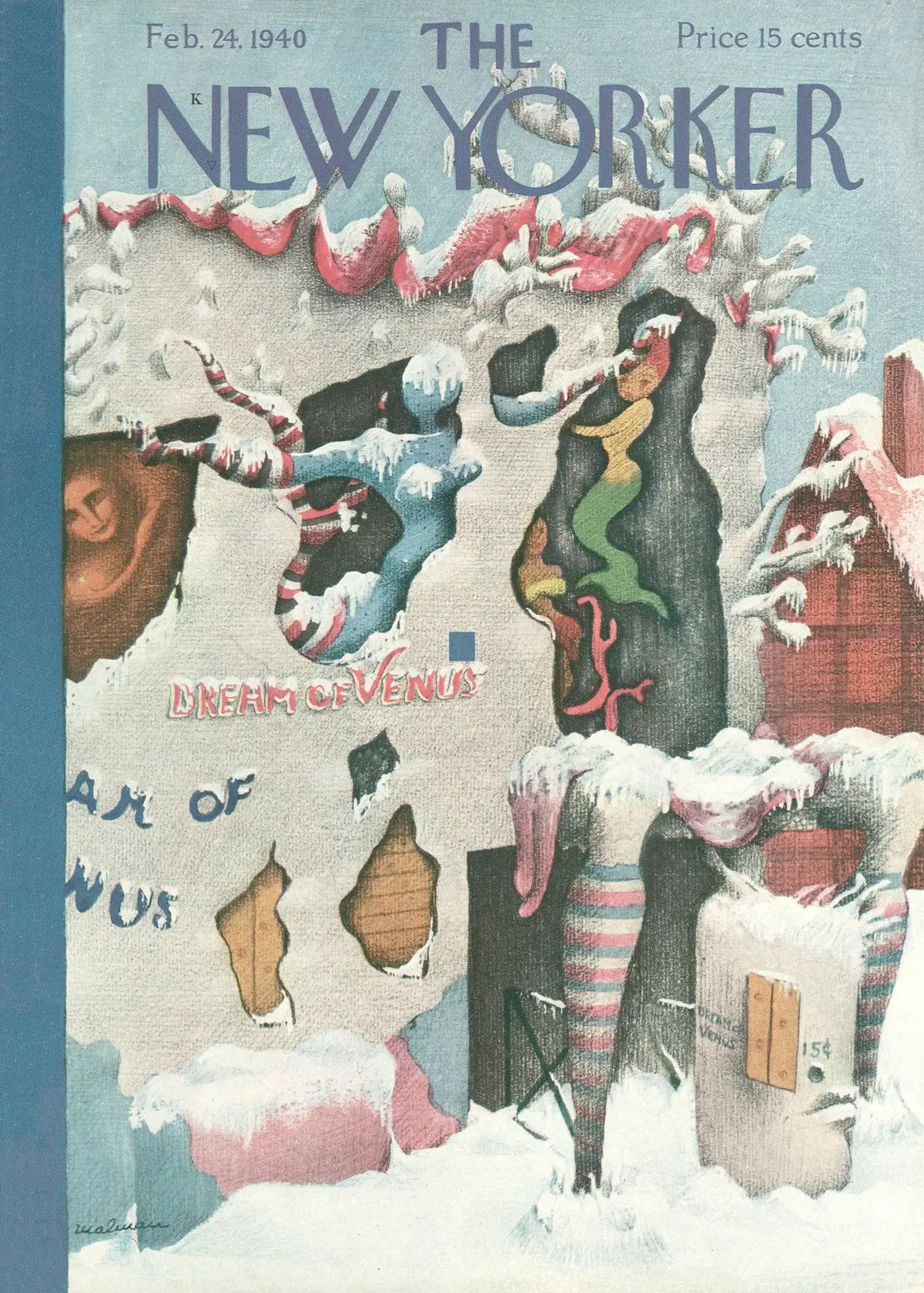 Обложка The New Yorker, 24 февраля 1940, художник Кристина Малман