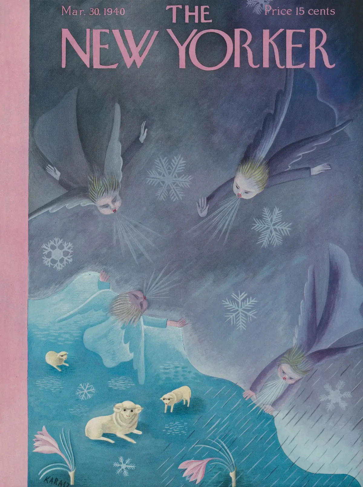 Обложка The New Yorker, 30 марта 1940, художник Илонка Карас