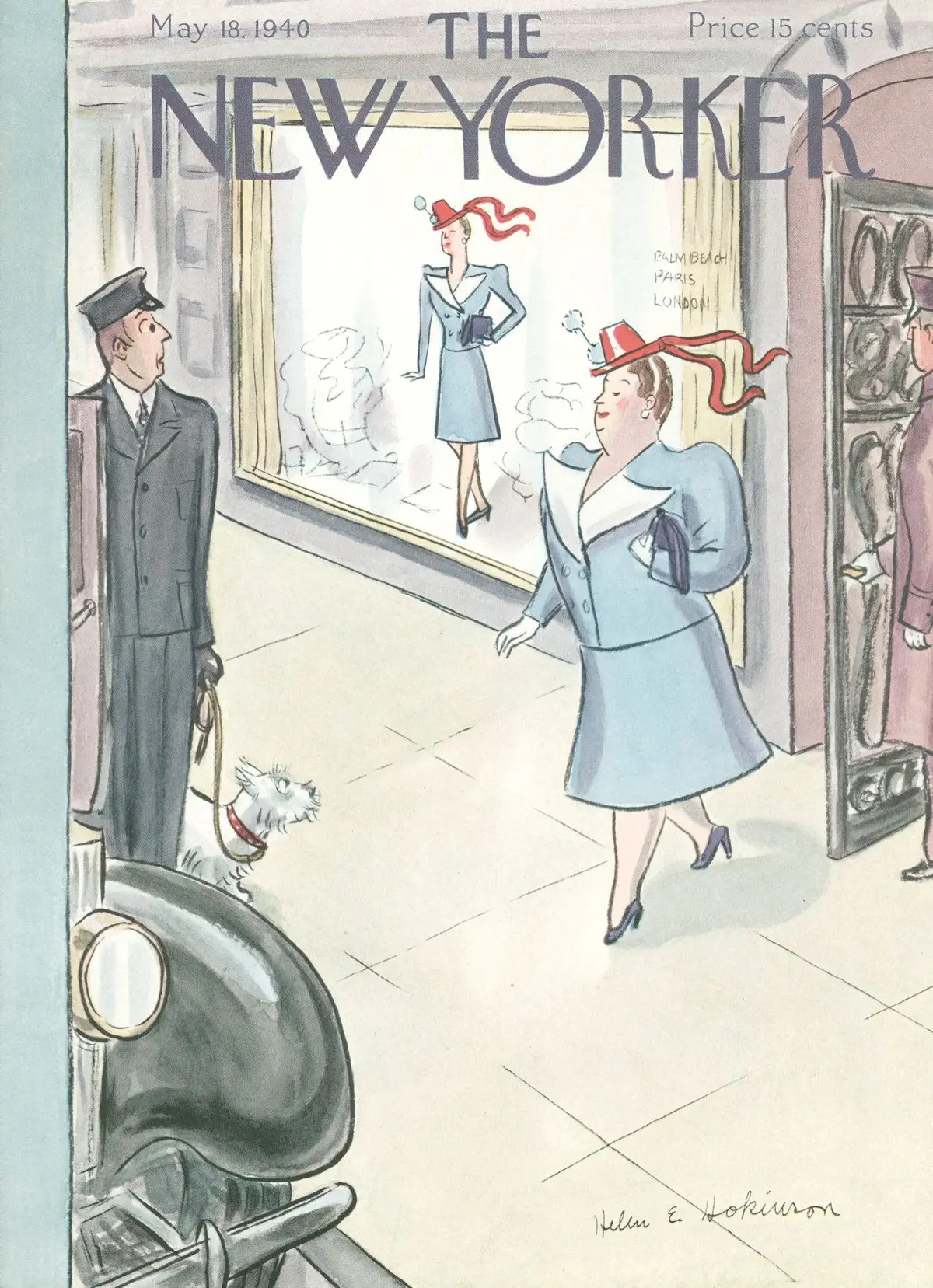 Обложка The New Yorker, 18 мая 1940, художник Хелен Э. Хокинсон