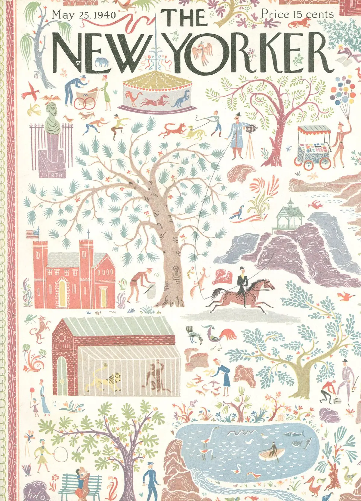 Обложка The New Yorker, 25 мая 1940, художник Джозеф Лоу