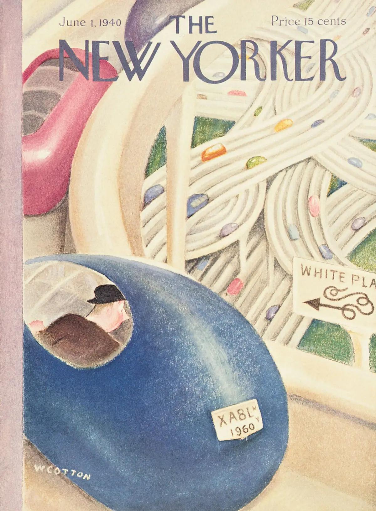 Обложка The New Yorker, 1 июня 1940, художник Уильям Коттон