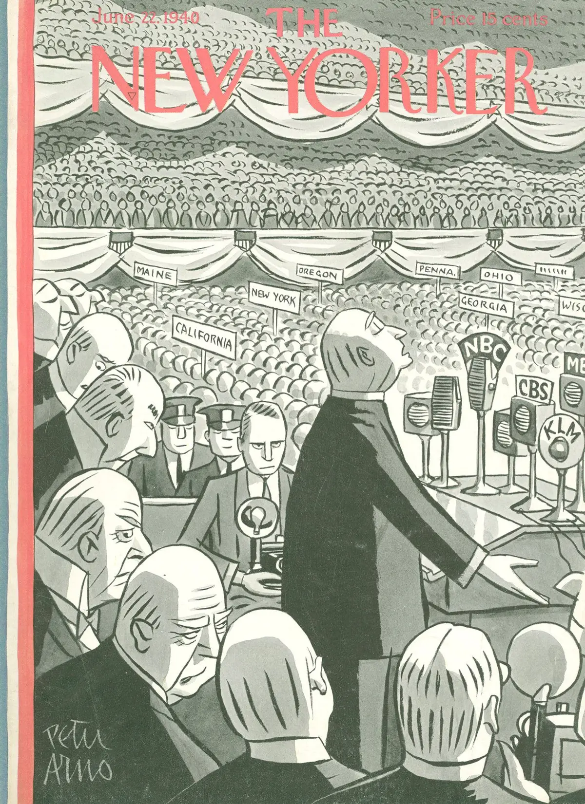 Обложка The New Yorker, 22 июня 1940, художник Питер Арно