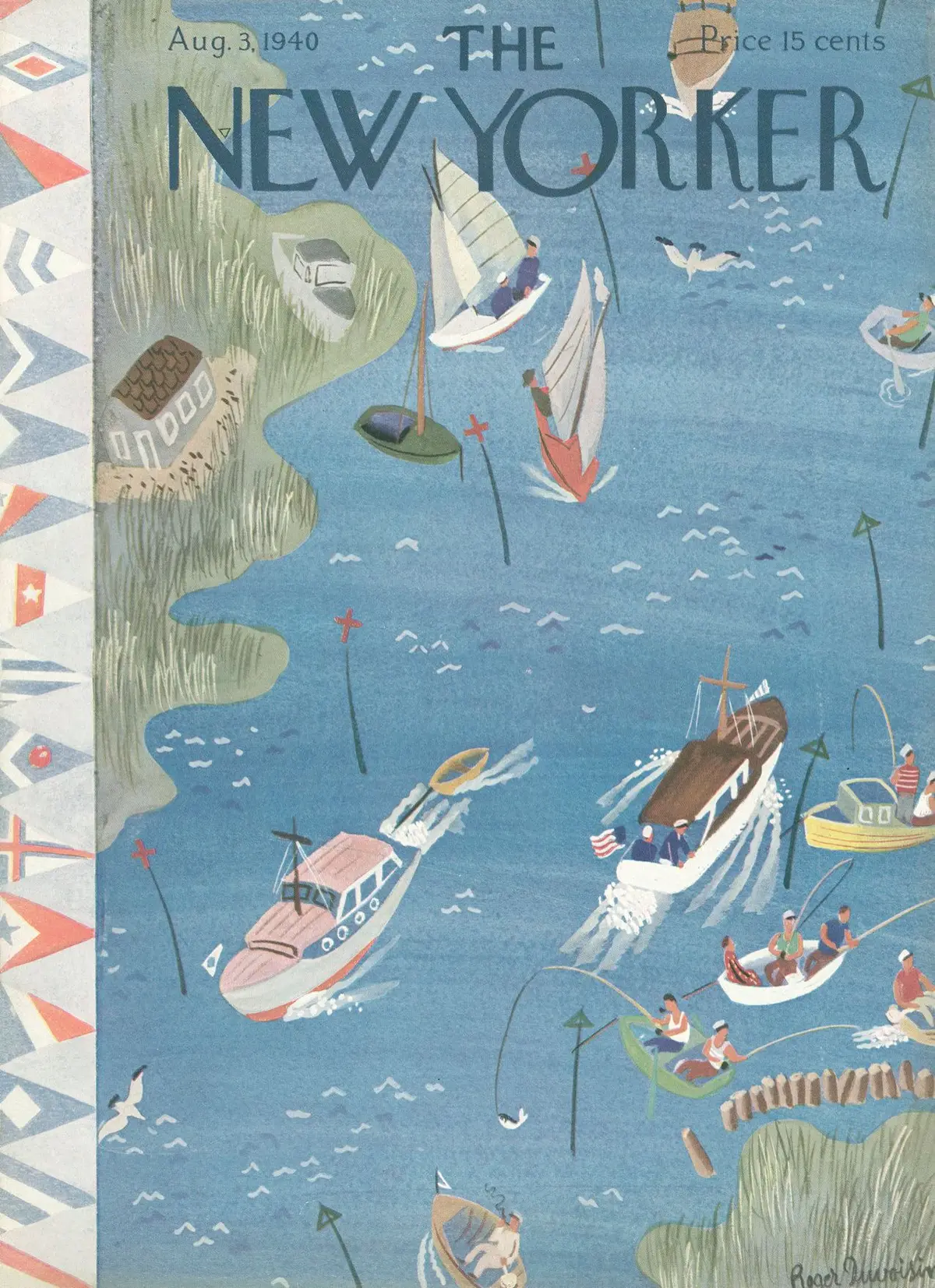 Обложка The New Yorker, 3 августа 1940, художник Роже Дювуазен