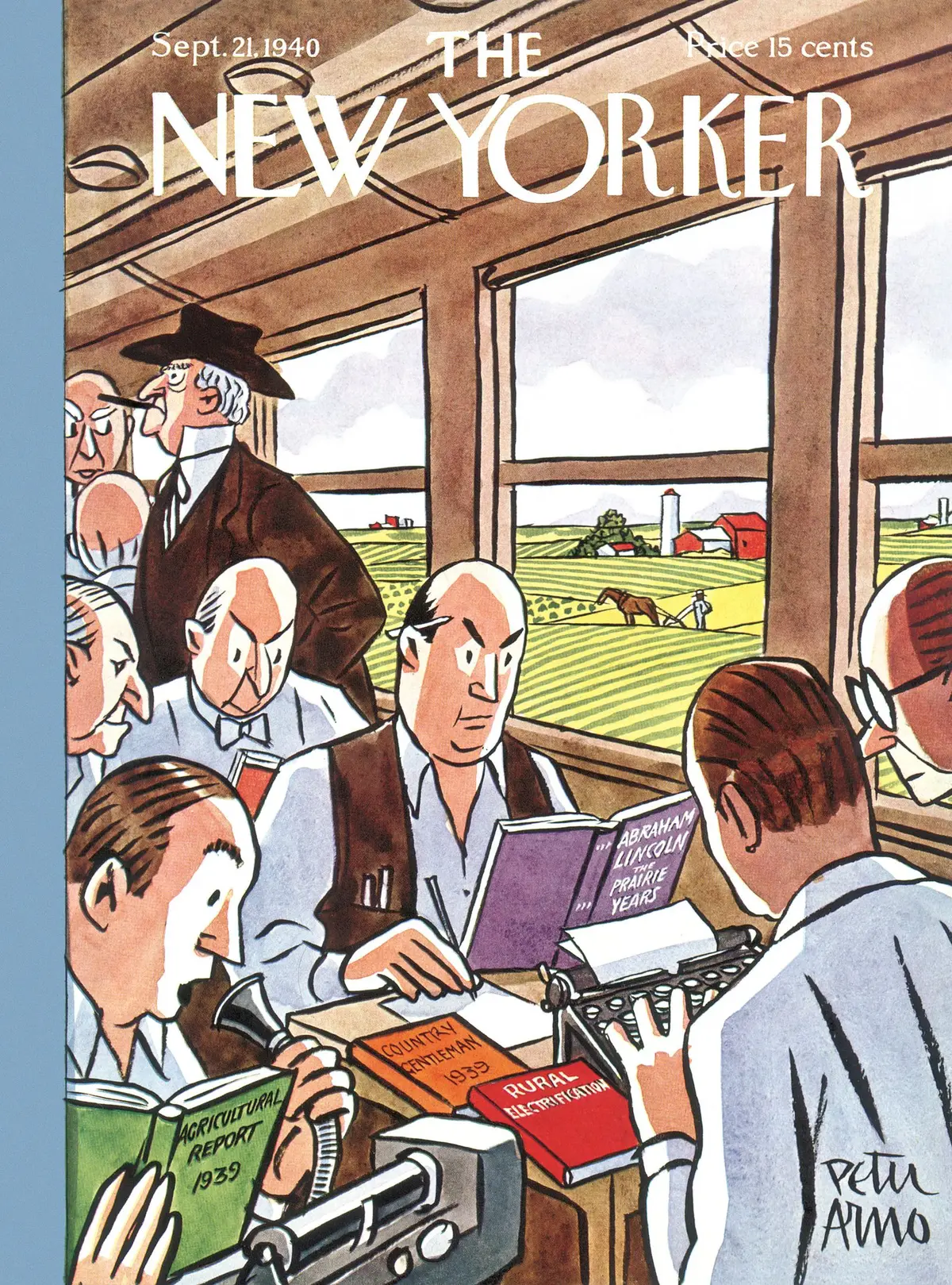 Обложка The New Yorker, 21 сентября 1940, художник Питер Арно