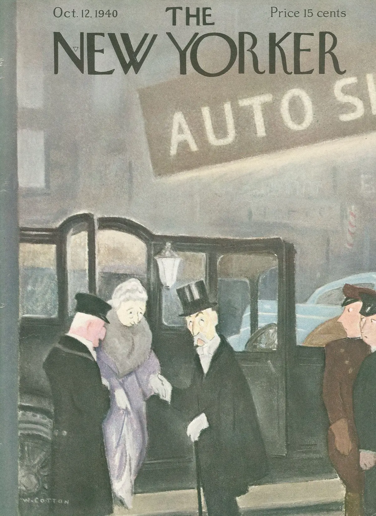 Обложка The New Yorker, 12 октября 1940, художник Уильям Коттон