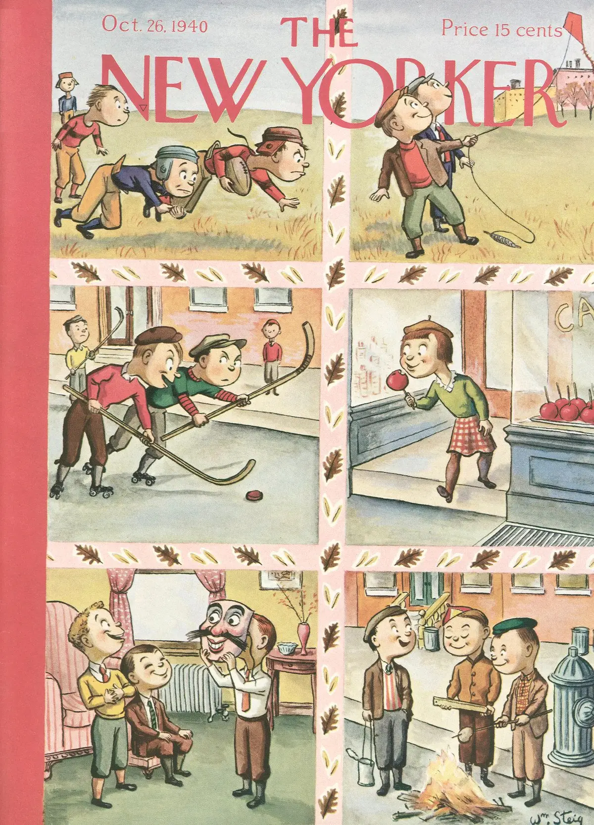 Обложка The New Yorker, 26 октября 1940, художник Уильям Стейг