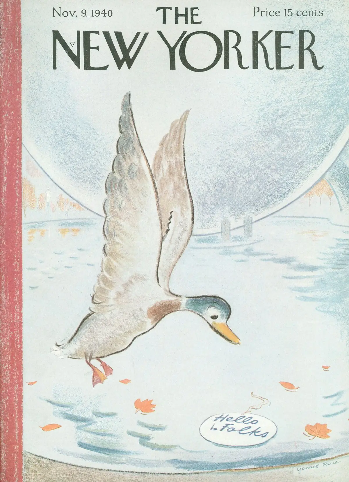 Обложка The New Yorker, 9 ноября 1940, художник Гарретт Прайс