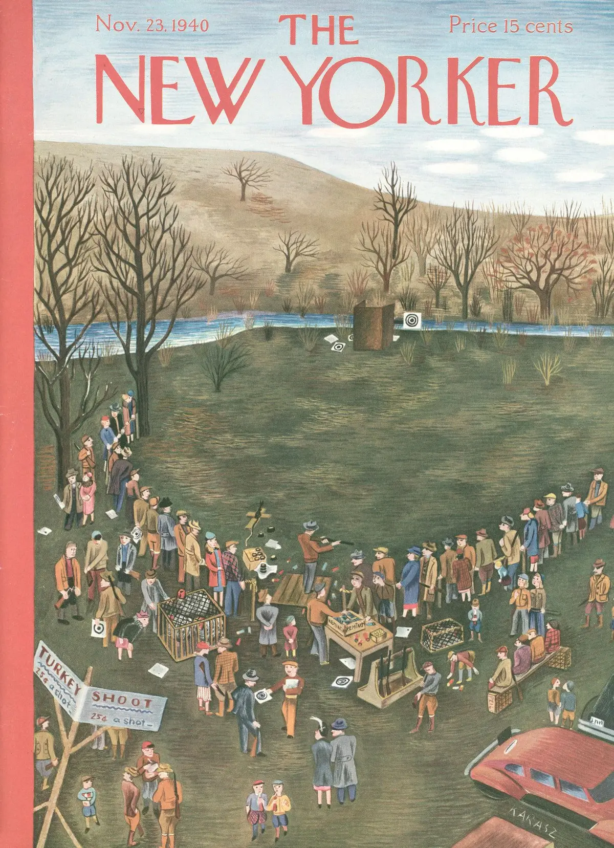 Обложка The New Yorker, 23 ноября 1940, художник Илонка Карас