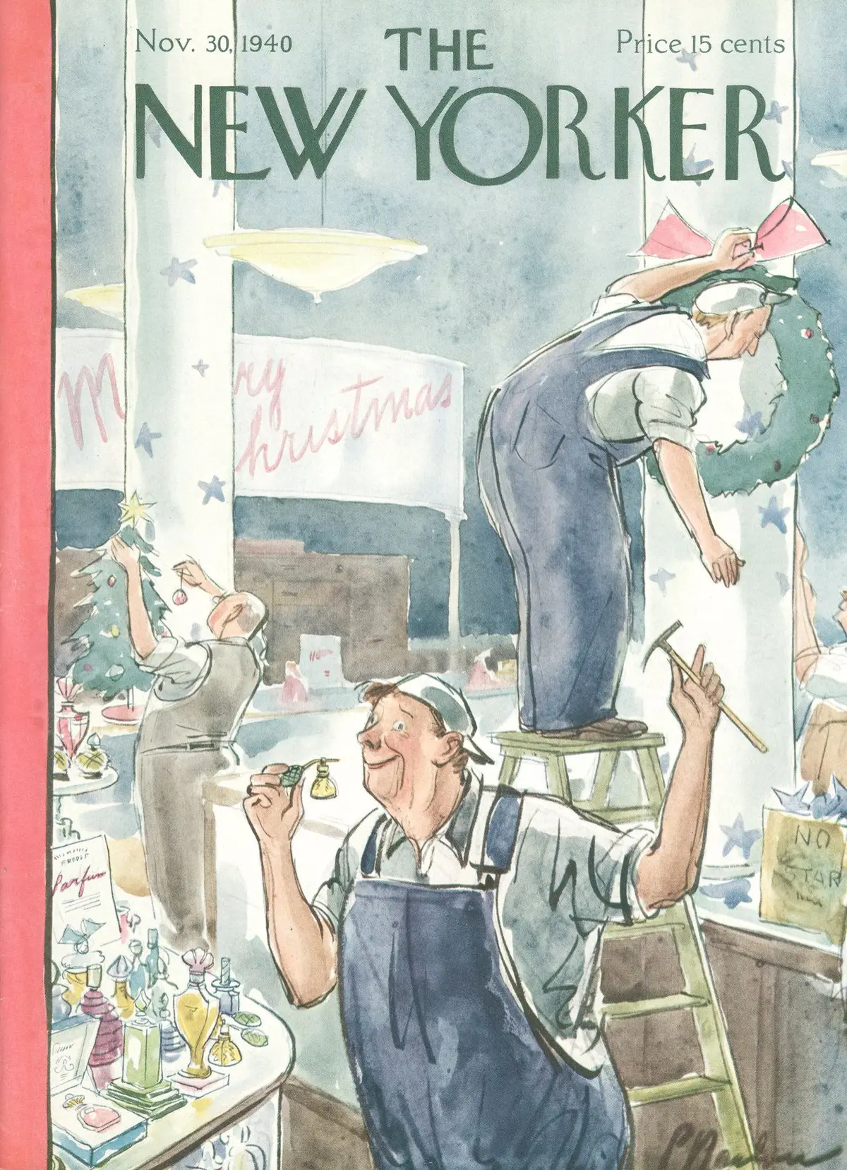 Обложка The New Yorker, 30 ноября 1940, художник Перри Барлоу