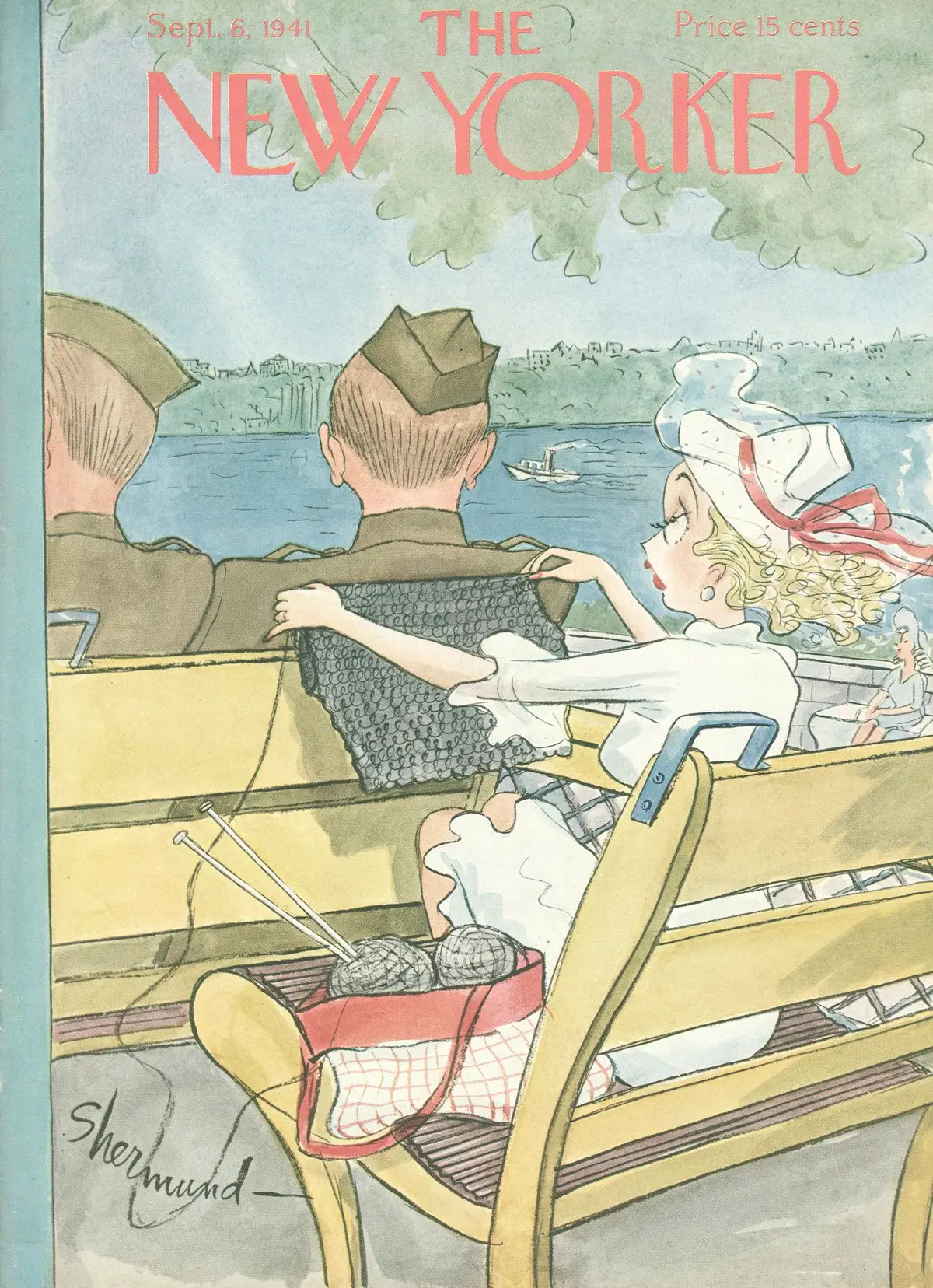 Обложка The New Yorker, 6 сентября 1941, художник Барбара Шермунд