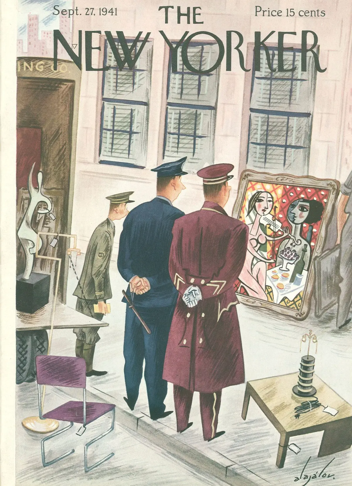 Обложка The New Yorker, 27 сентября 1941, художник Константин Алажалов
