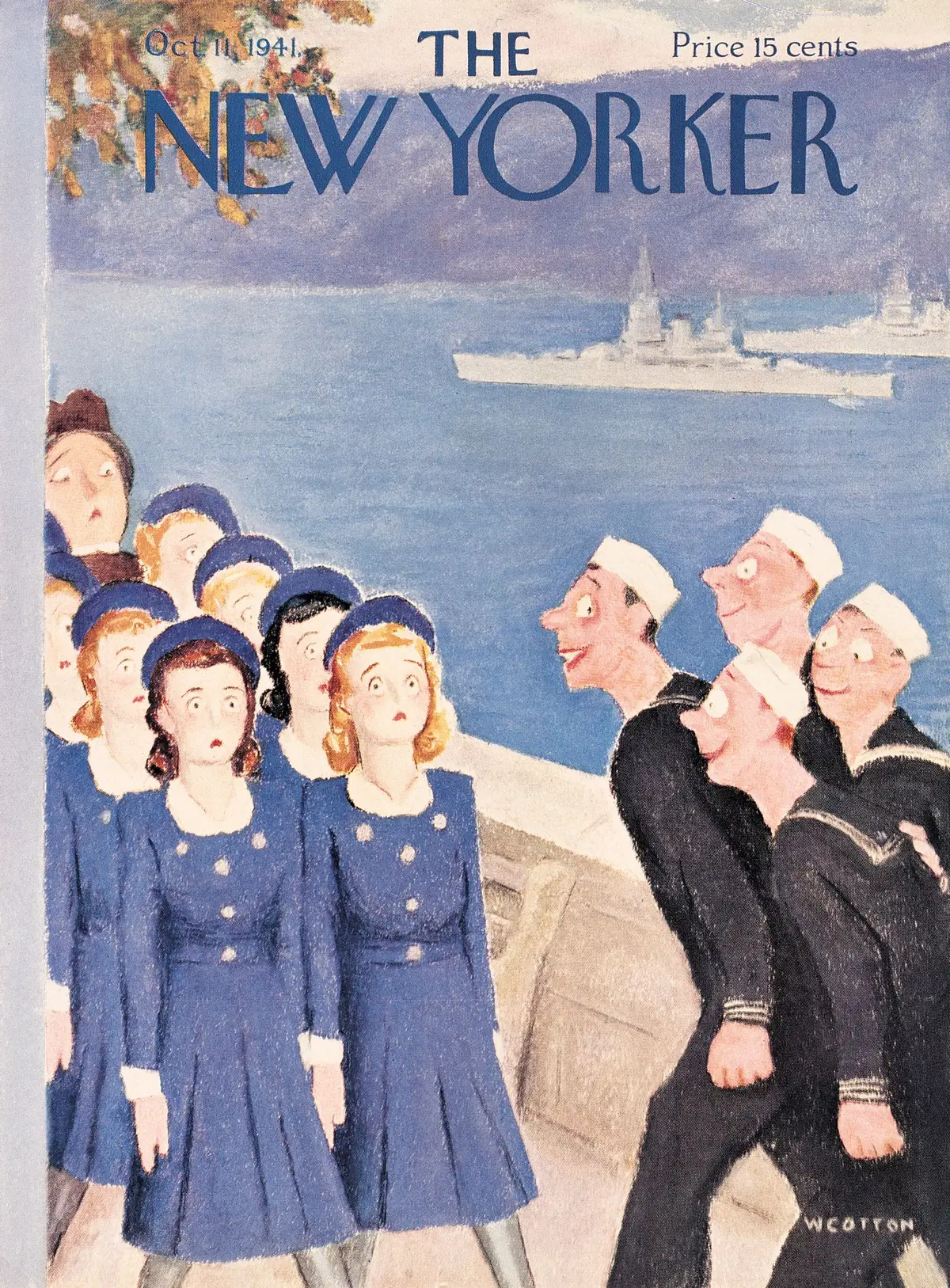 Обложка The New Yorker, 11 октября 1941, художник Уильям Коттон