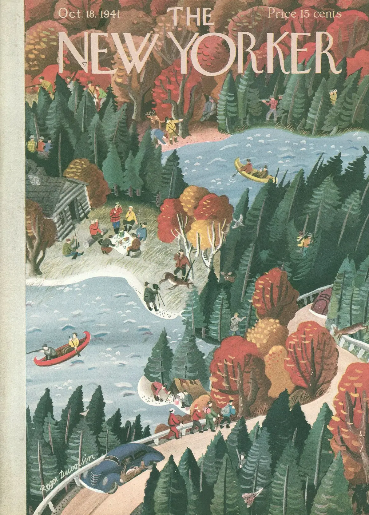 Обложка The New Yorker, 18 октября 1941, художник Роже Дювуазен