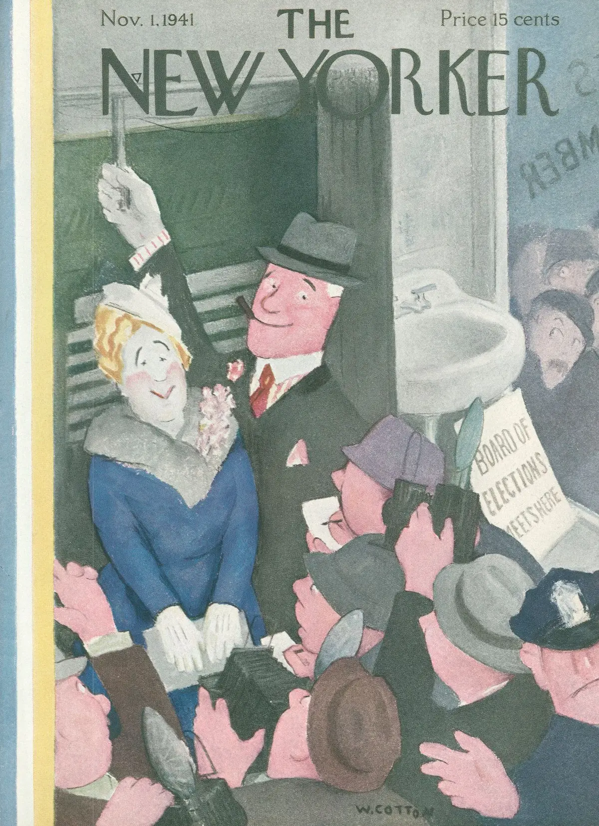 Обложка The New Yorker, 1 ноября 1941, художник Уильям Коттон