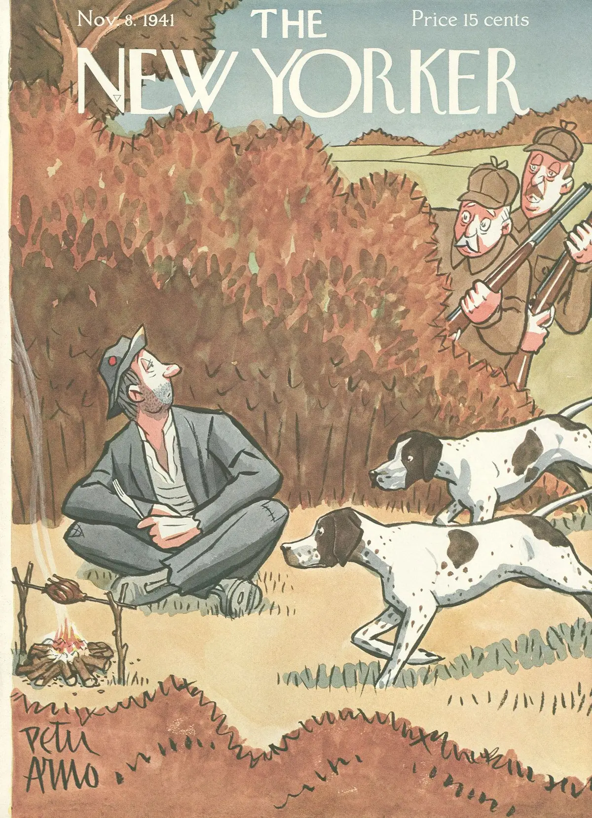 Обложка The New Yorker, 8 ноября 1941, художник Питер Арно