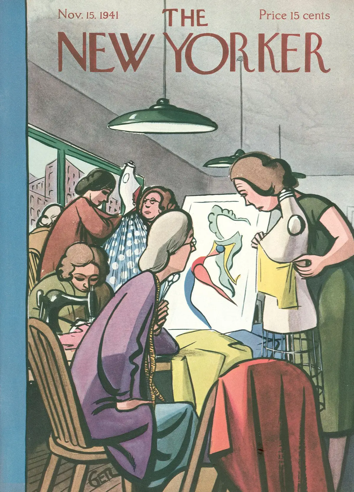 Обложка The New Yorker, 15 ноября 1941, художник Артур Гетц