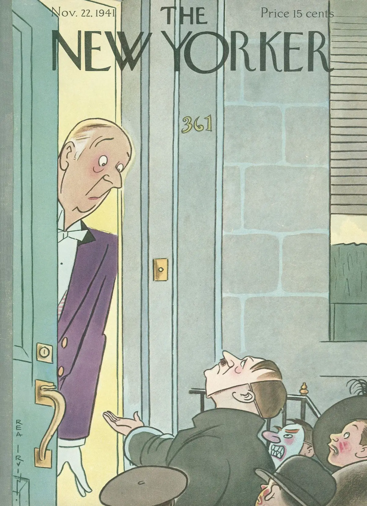 Обложка The New Yorker, 22 ноября 1941, художник Реа Ирвин