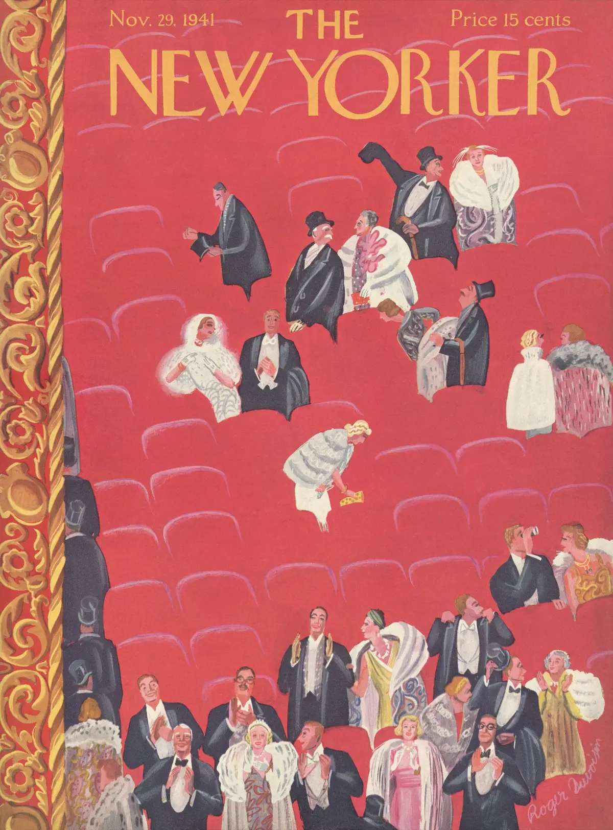Обложка The New Yorker, 29 ноября 1941, художник Роже Дювуазен