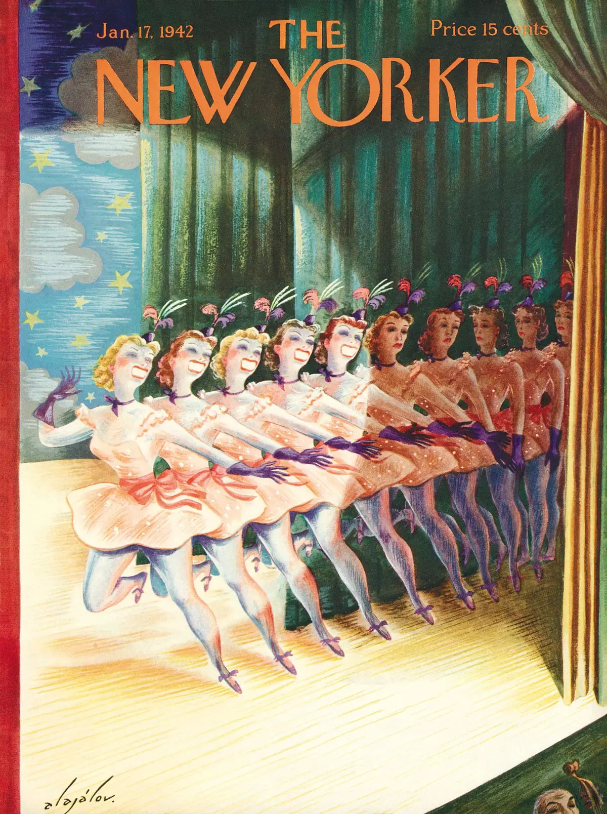 Обложка The New Yorker, 17 января 1942, художник Константин Алажалов