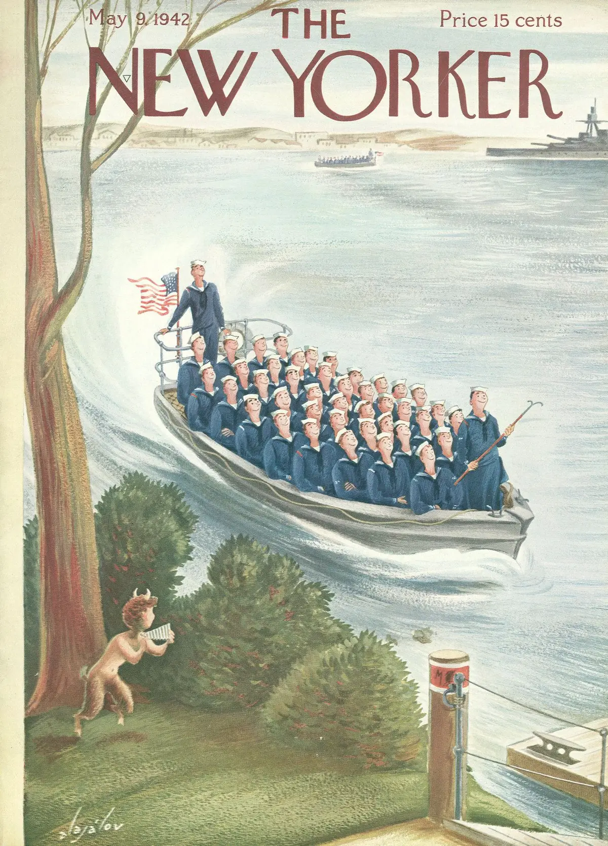 Обложка The New Yorker, 9 мая 1942, художник Константин Алажалов