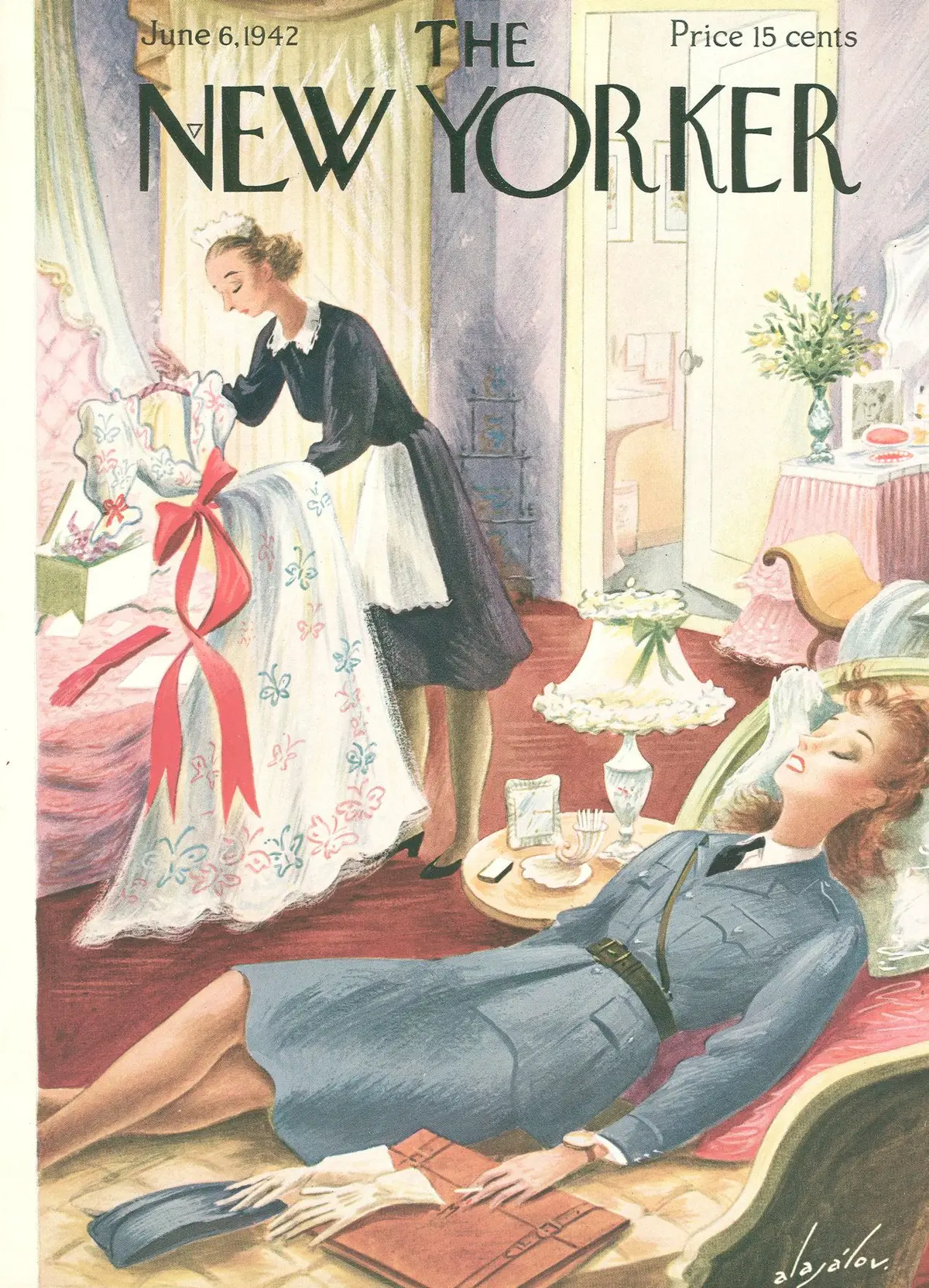 Обложка The New Yorker, 6 июня 1942, художник Константин Алажалов