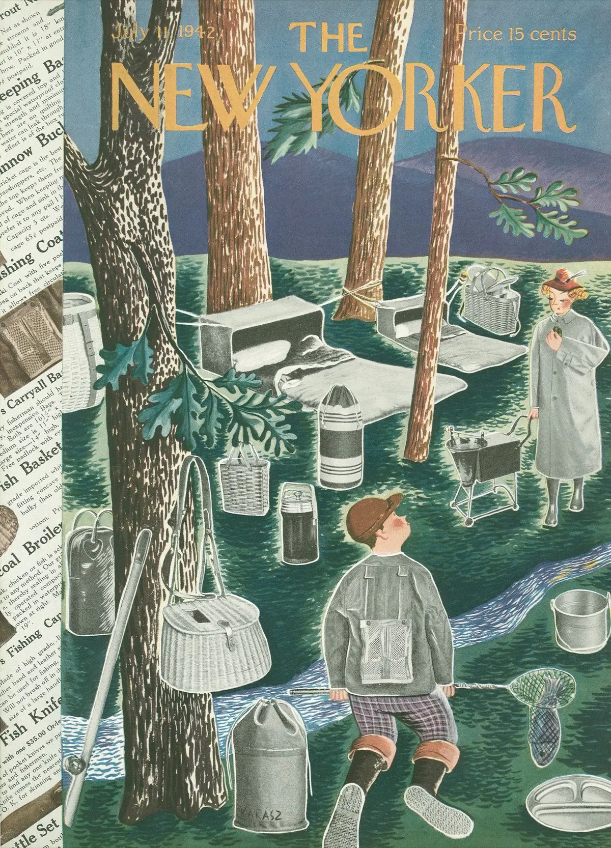 Обложка The New Yorker, 11 июля 1942, художник Илонка Карас